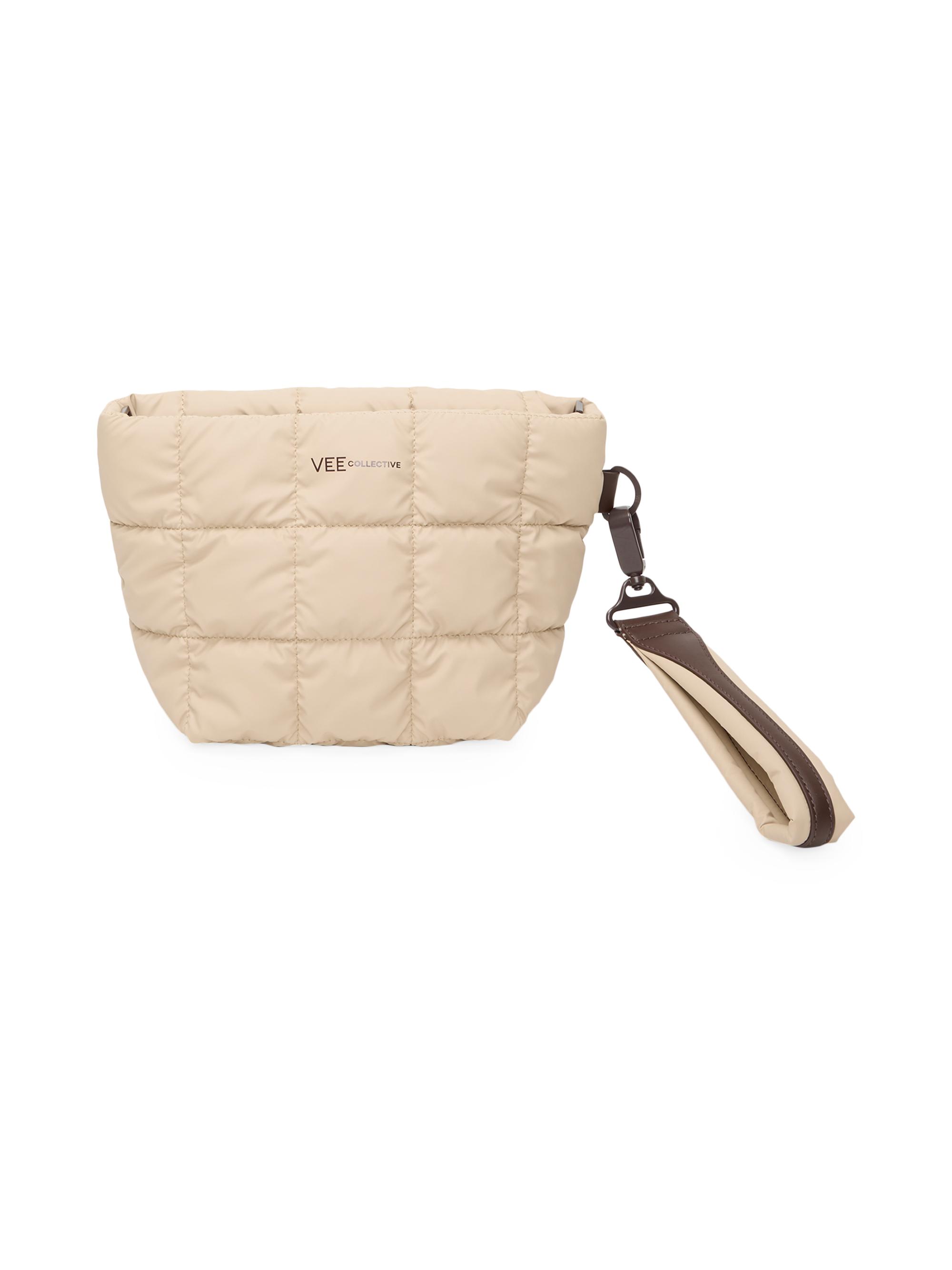 Vee Collective Women's Porter Quilted Clutch - Sand