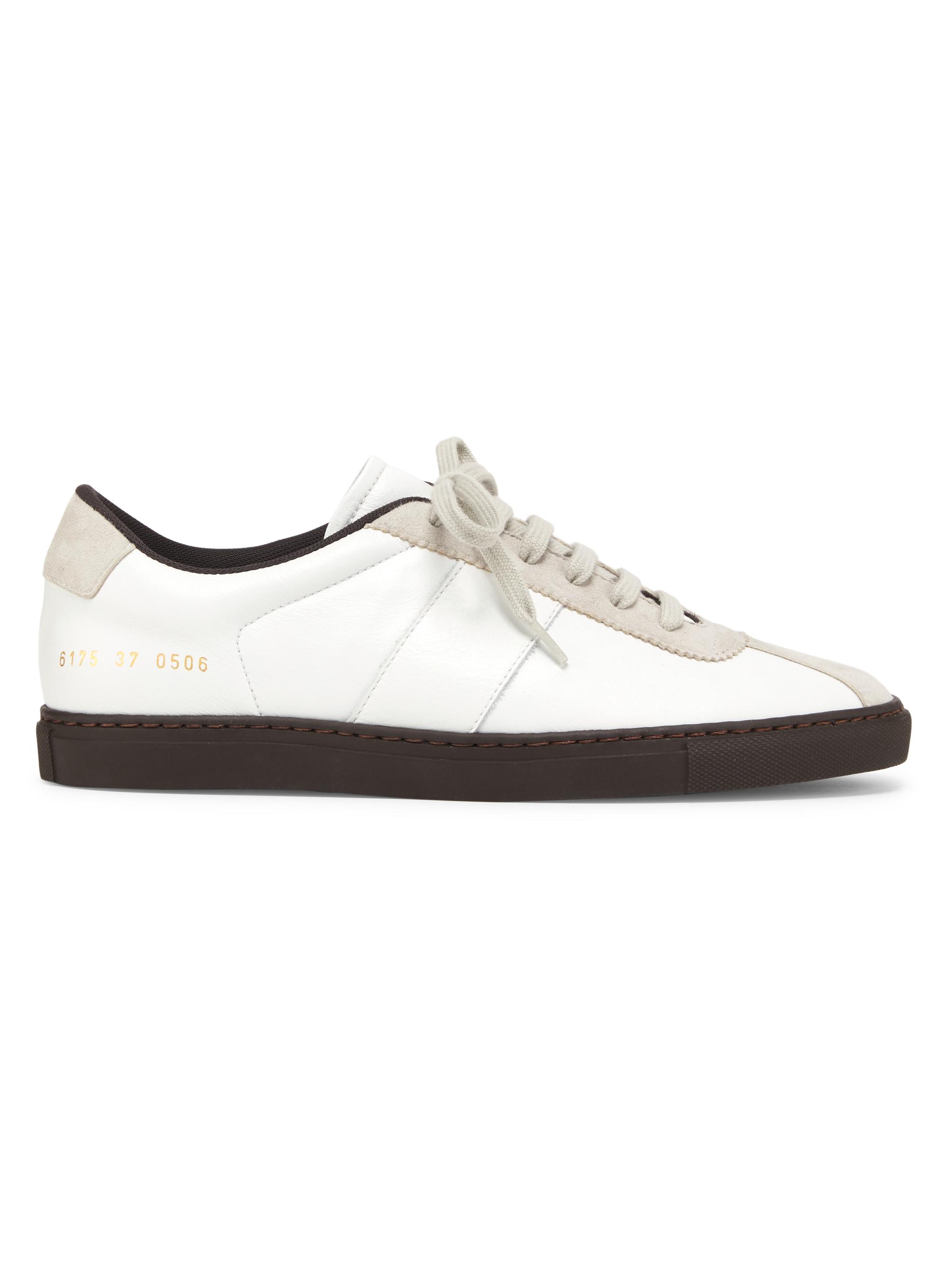 Common Projects Women's Field Trainer Leather Sneakers - White