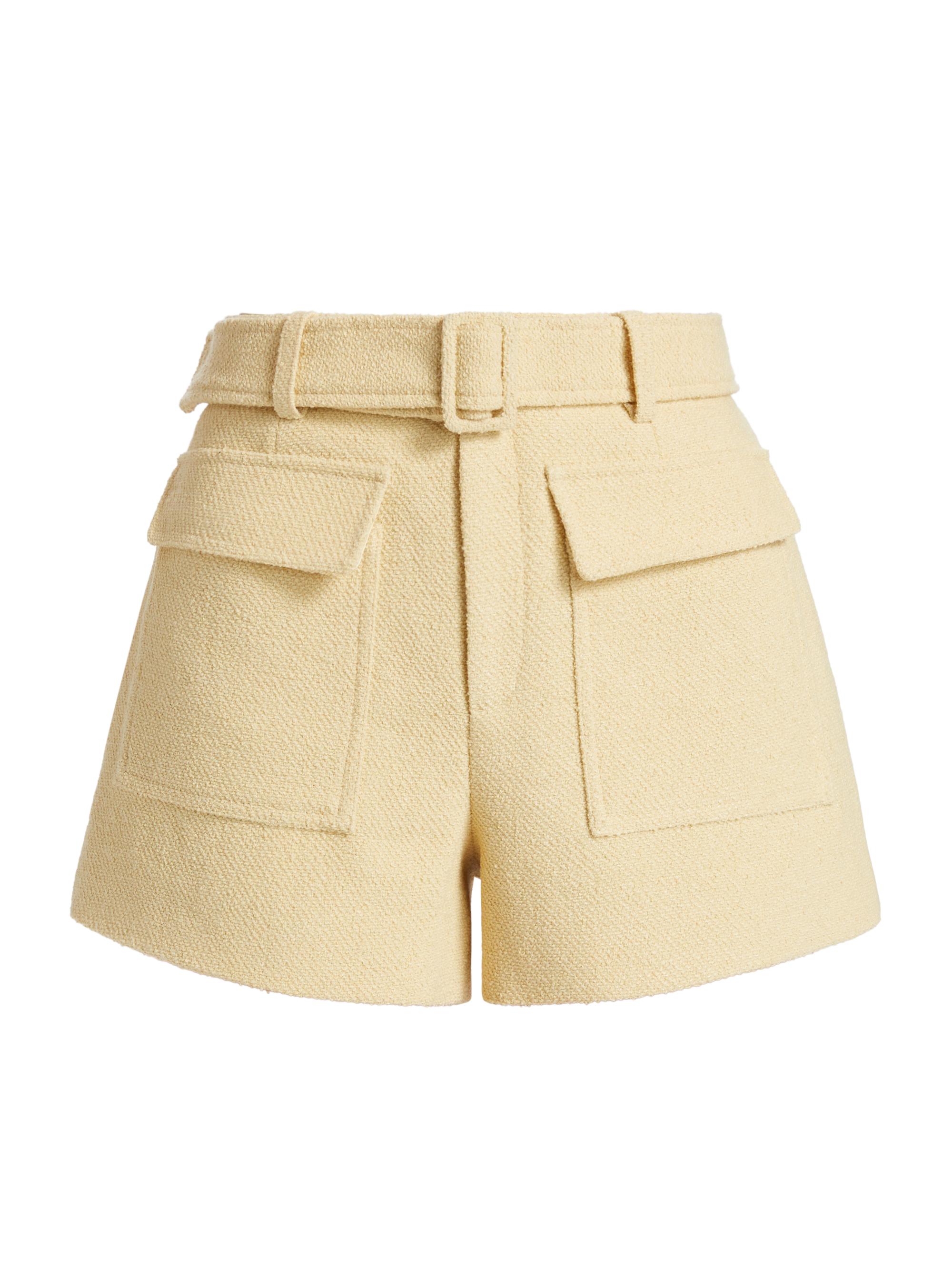 ASTR The Label Women's Emery High-Rise Shorts - Yellow