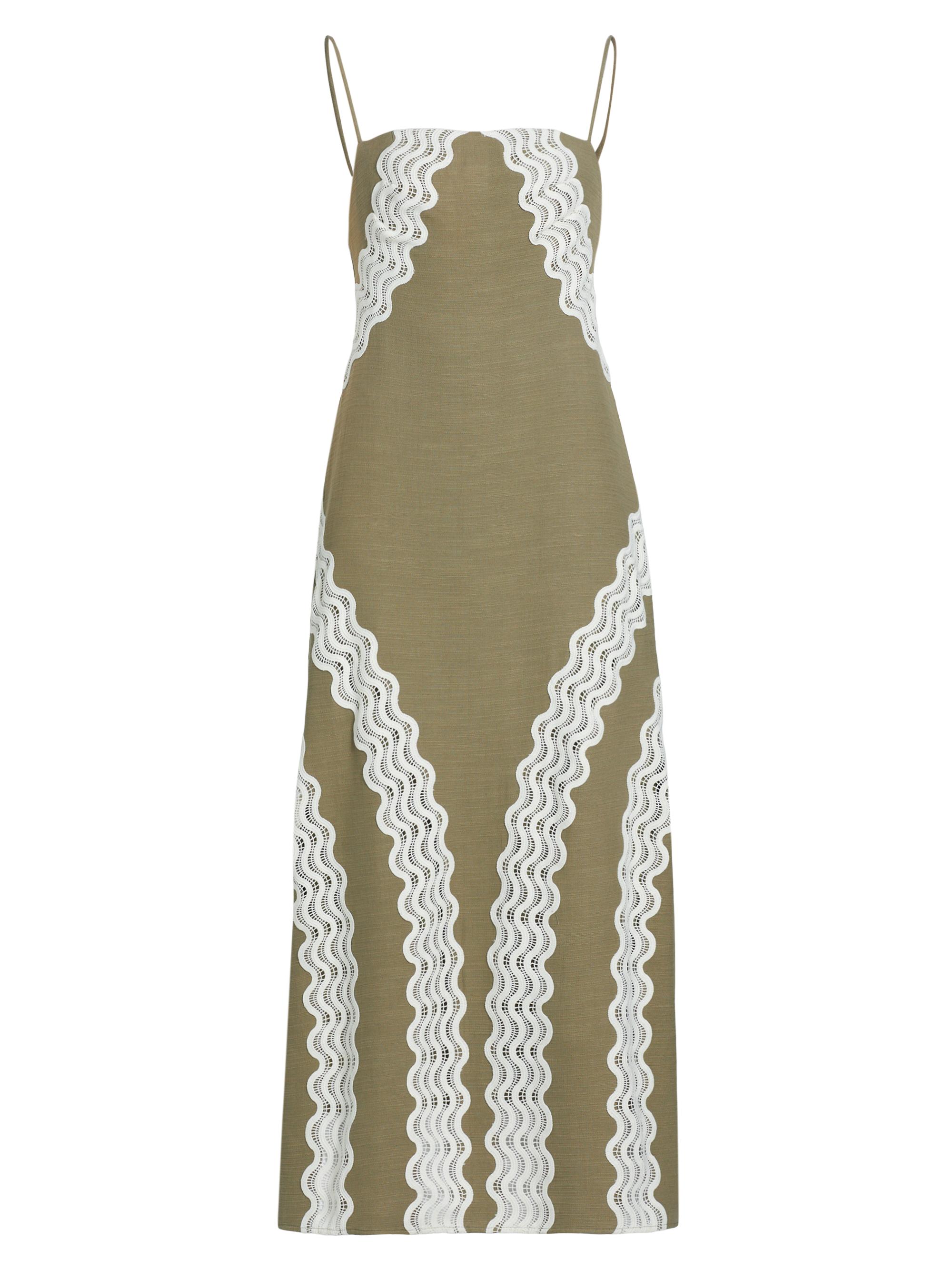 Significant Other Women's Eleni Lace-Paneled Maxi Dress - Khaki