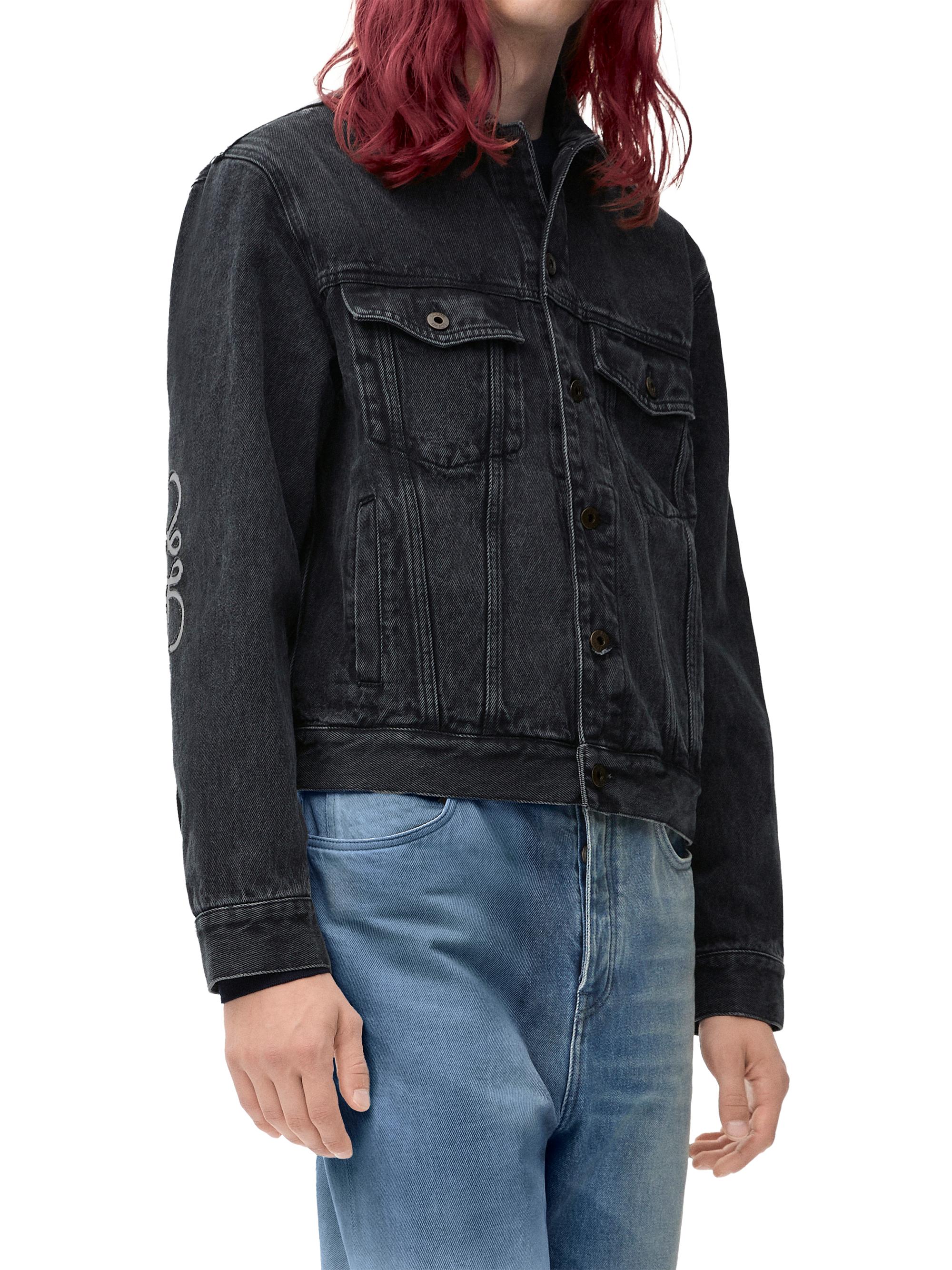 A*M様 LOEWE denim jacket black カバーオール 大戦 LOEWE Logo