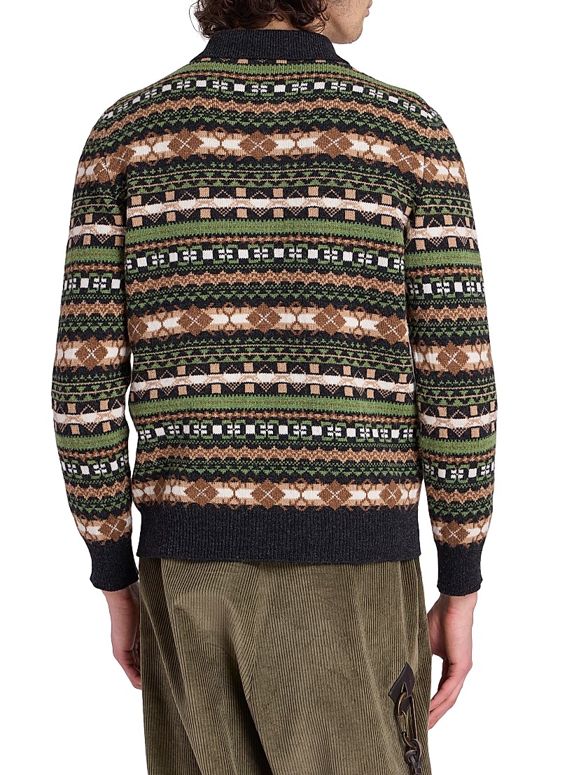 Shop LOEWE Intarsia Wool Polo Sweater | Saks Fifth Avenue Shop LOEWE Intarsia Wool Polo Sweater | Saks Fifth Avenue
