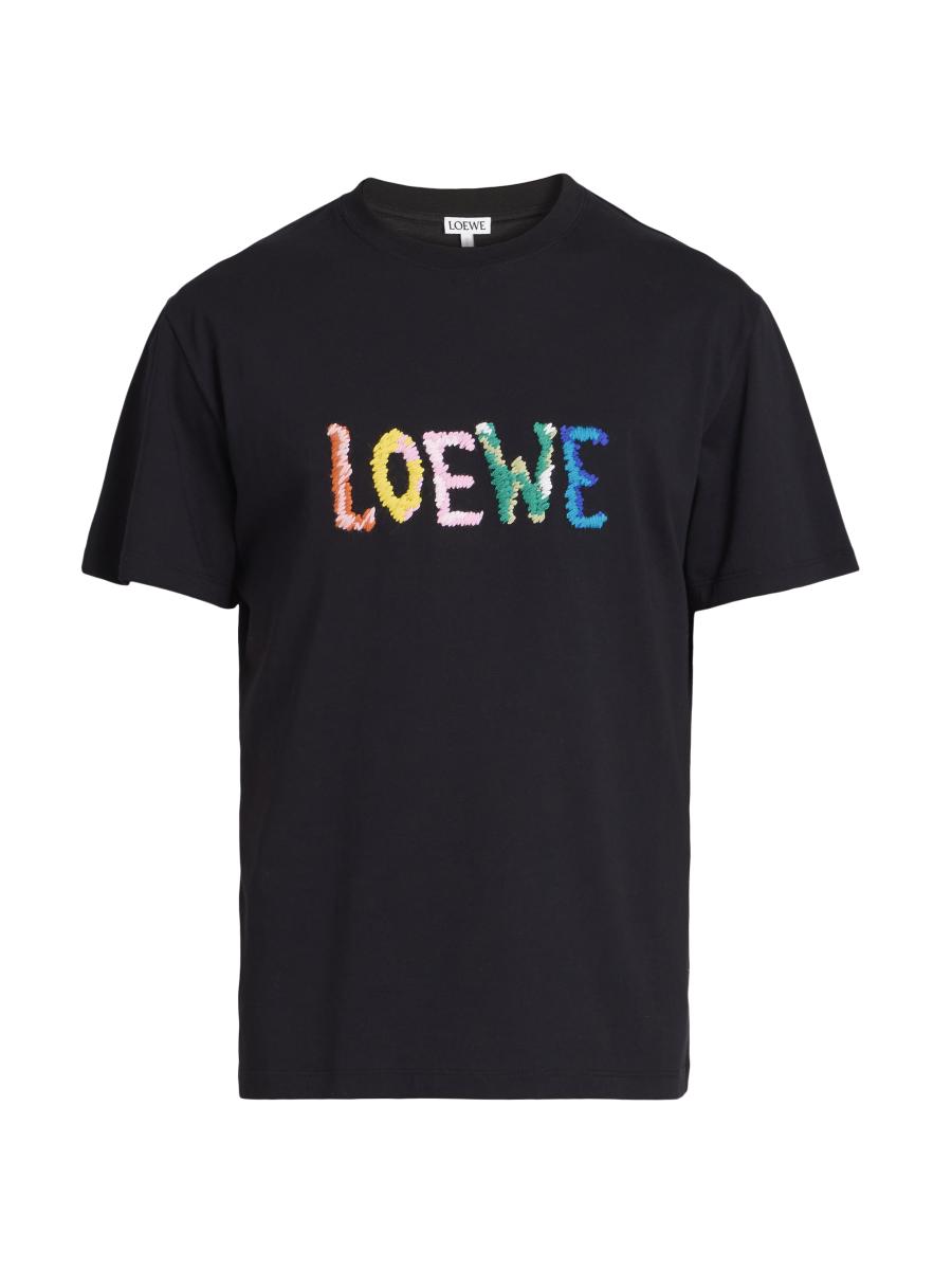 Tシャツ・カットソー LOEWE SLIM FIT COTTON T-SHIRT WITH ANAGRAM LOEWE Slim-Fit Logo-Embroidered Cotton-Jersey T-Shirt for