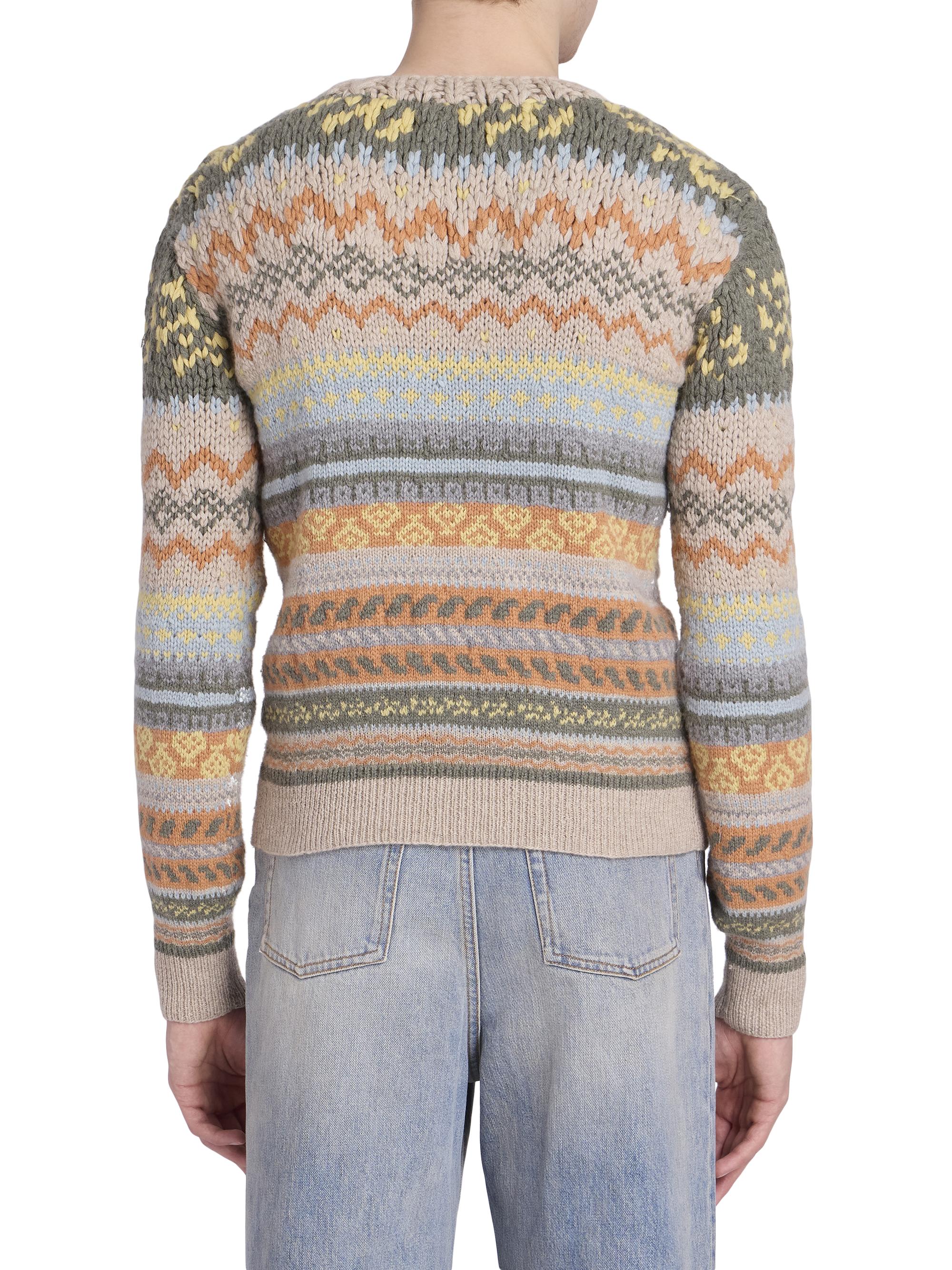 新品未使用【CASHMERE INTARSIA KNIT】 Intarsia Cashmere Knit Sweater | VERSACE IN