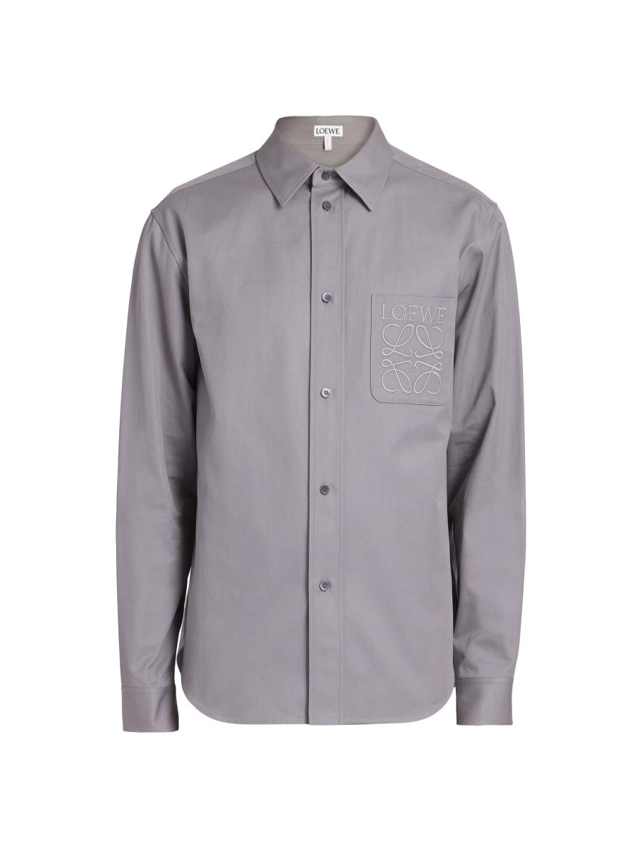 LOEWE Cotton-Blend Button-Front Shirt | Saks Fifth Avenue