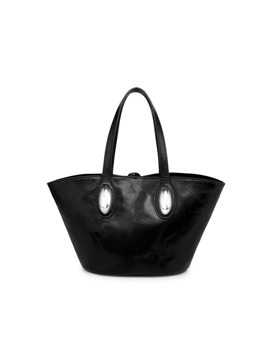 Alexander Wang Small Dome Crackled Patent Leather Top Handle