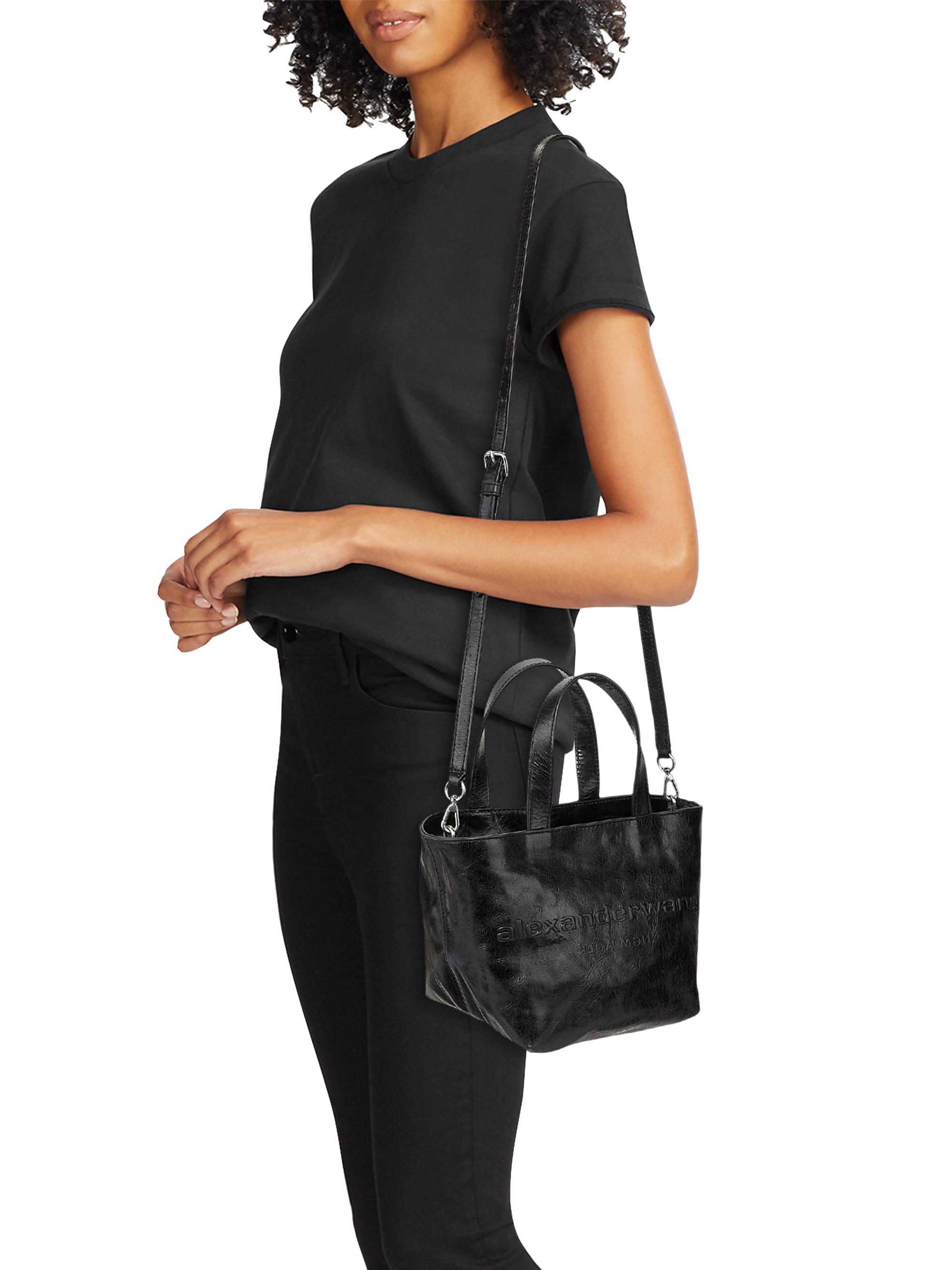 Alexander Wang Mini Crackle Patent Leather Top Handle Bag | Saks