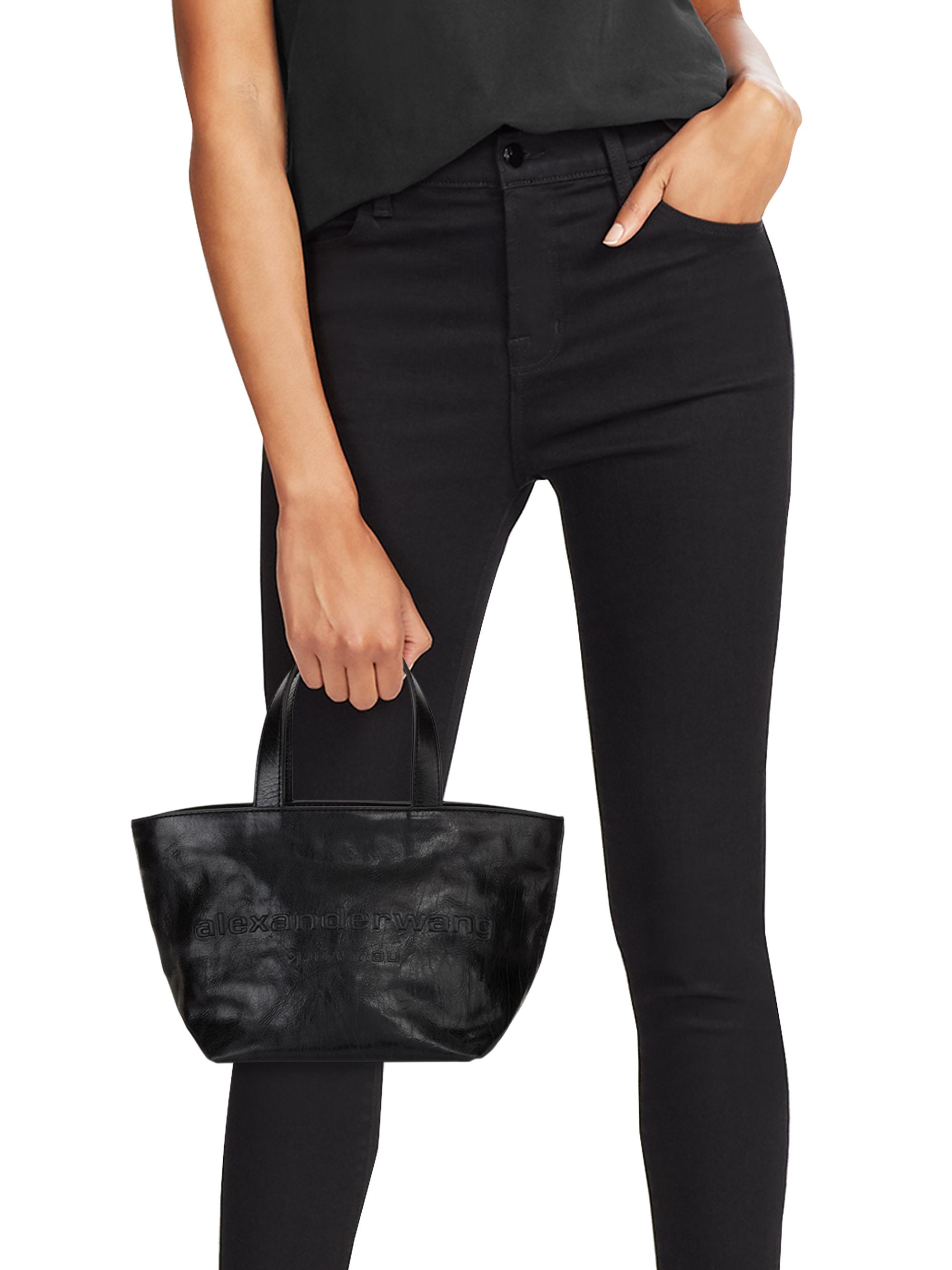 Alexander Wang Mini Crackle Patent Leather Top Handle Bag | Saks