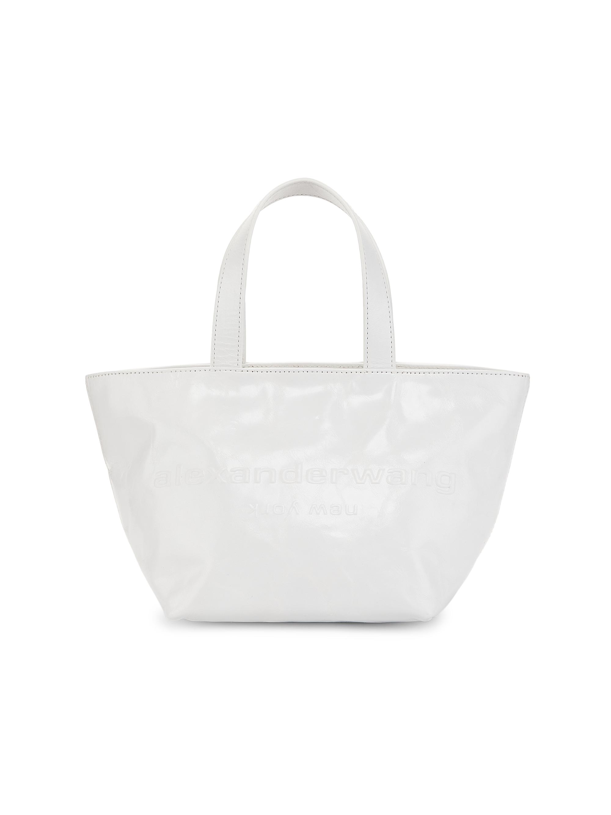 Alexander Wang Women's Mini Crackle Patent Leather Top Handle Bag - Black