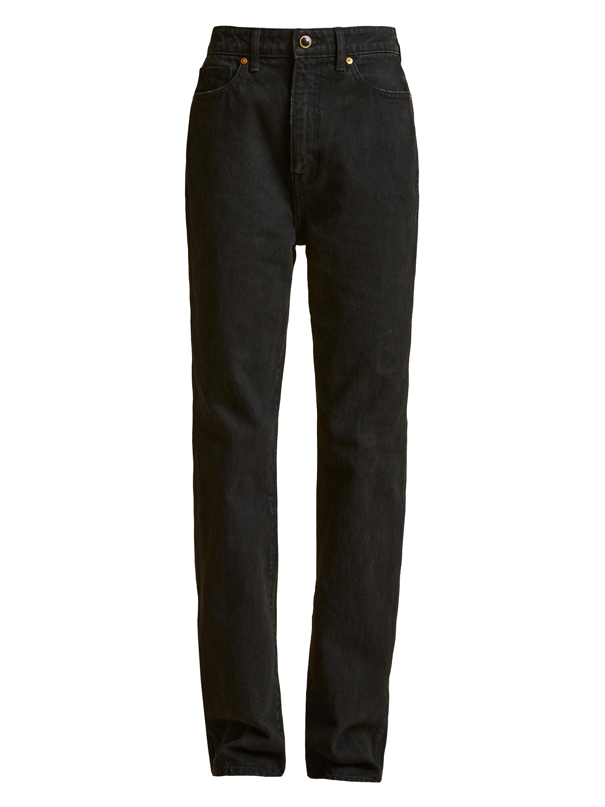 KHAITE ブラック ストレートデニム 28 KHAITE Corben low-rise jeans | NET-A-PORTER