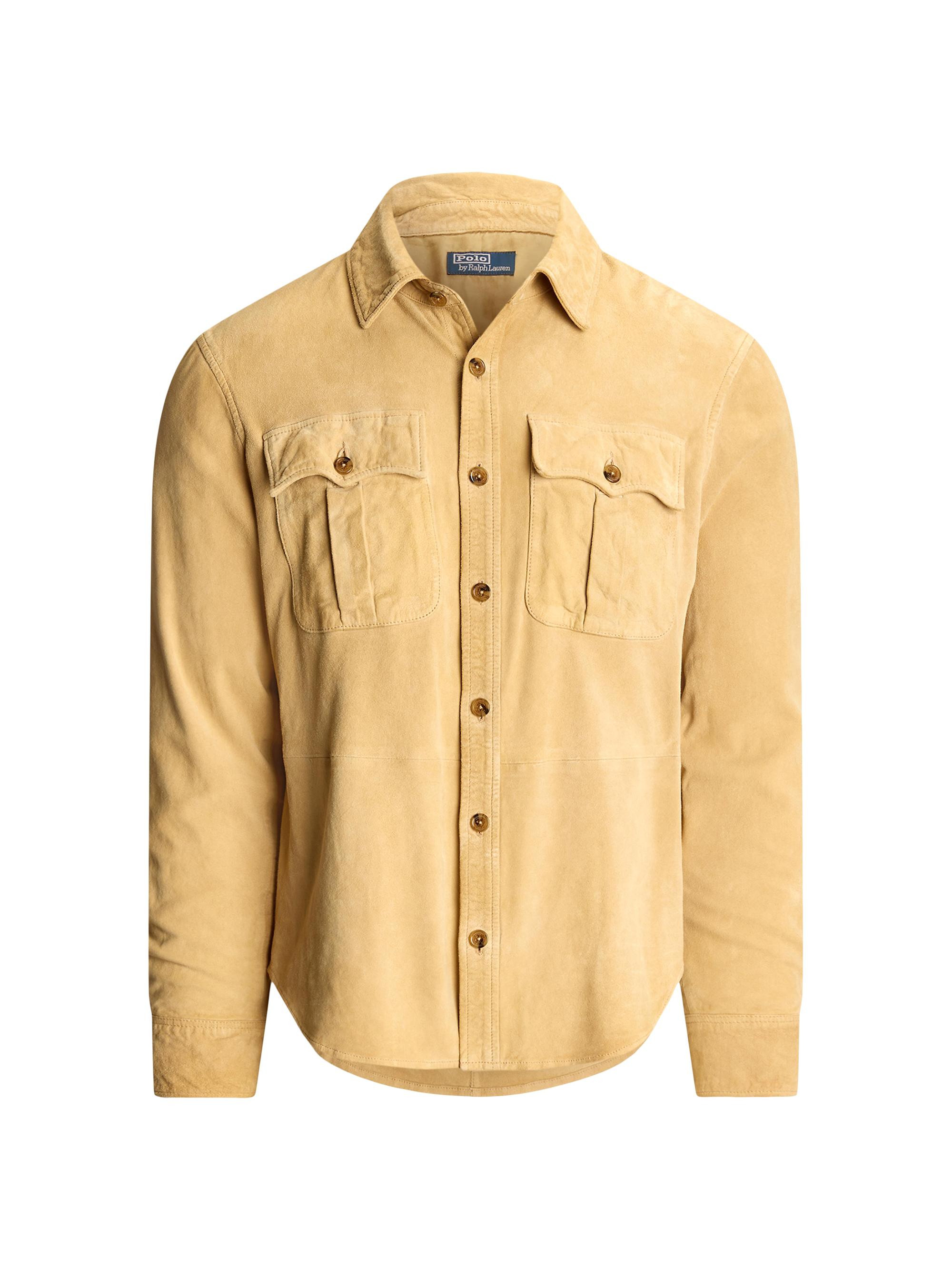 Polo Ralph Lauren Men's Suede Utilitarian Jacket - Light Honey