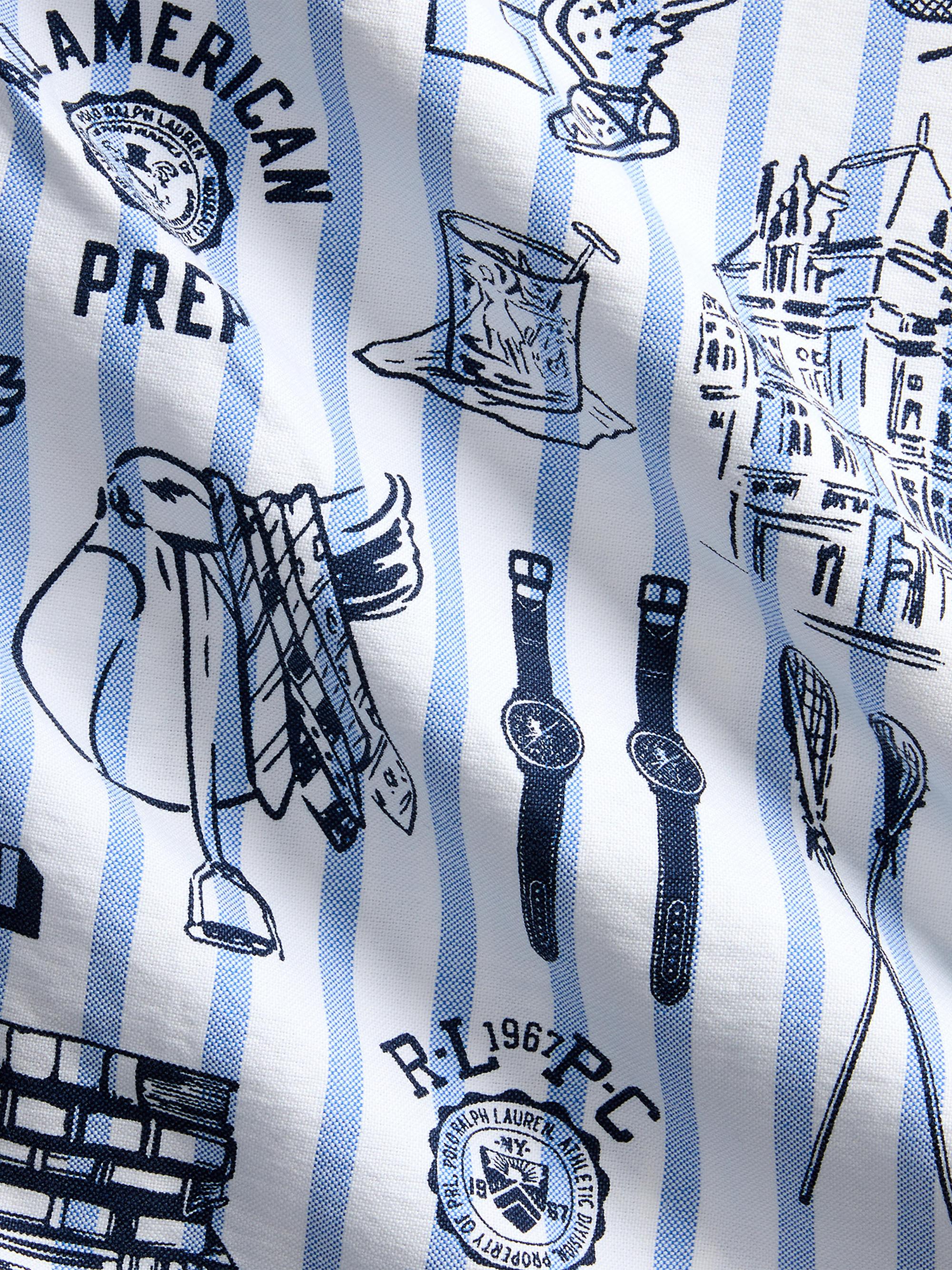 Polo Ralph Lauren Striped Short-Sleeve Oxford Shirt | Saks Fifth