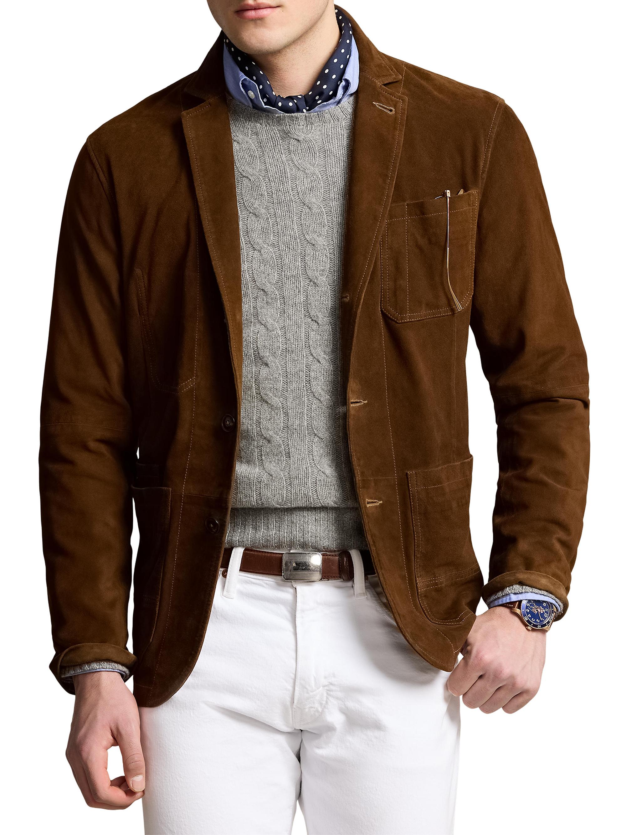 う*に様 polo sport suede leather tracker ja Polo Ralph Lauren Suede Sport Jacket | Saks Fifth Avenue