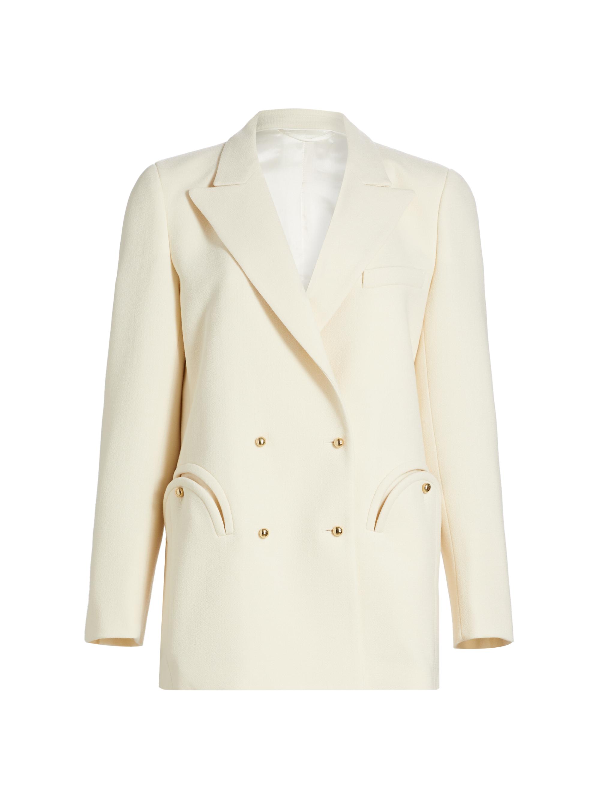 Blazé-Milano Women's Resolute Everyday Wool Blazer - Cream
