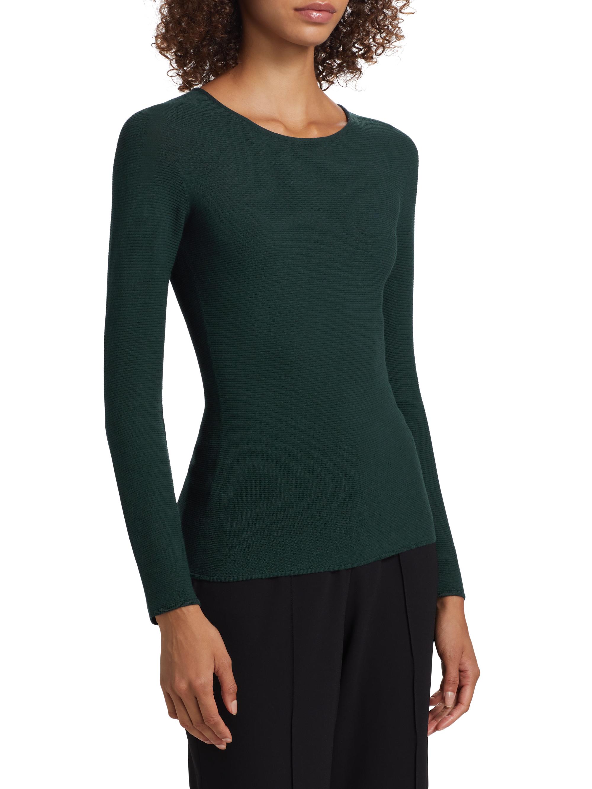 GIORGIO ARMANIトップス Giorgio Armani Rib-Knit Jersey Long-Sleeve T-Shirt | Saks