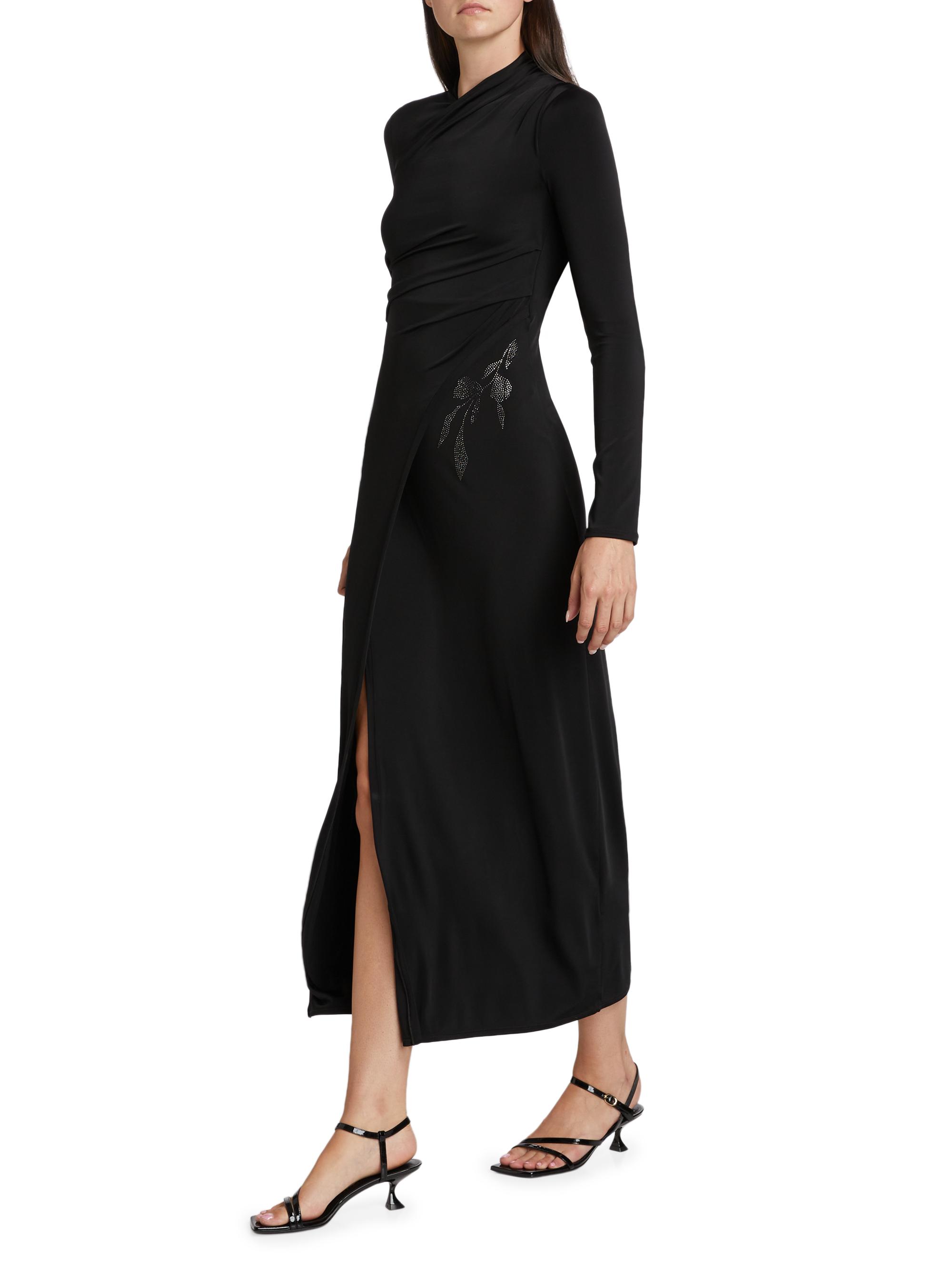 Giorgio Armani Jersey Embellished Midi-Dress | Saks Fifth Avenue