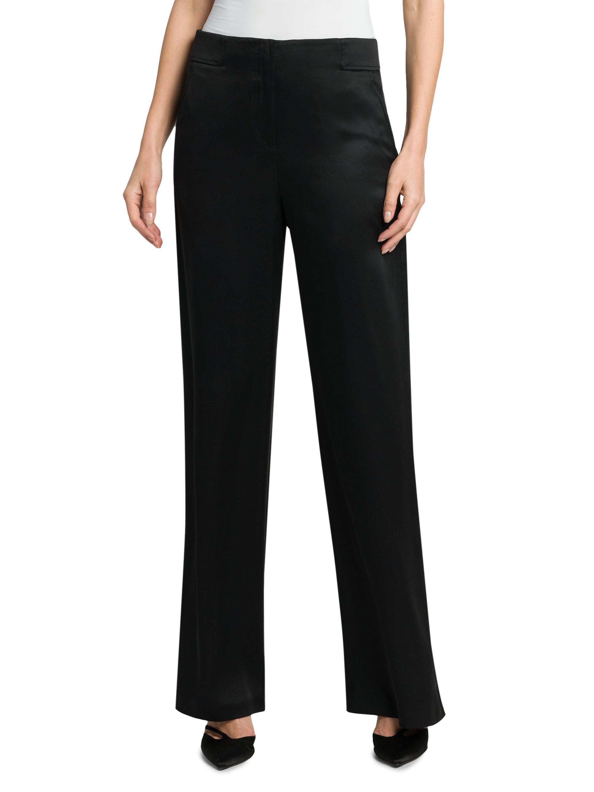 Giorgio Armani Silk Straight-Leg Pants | Saks Fifth Avenue