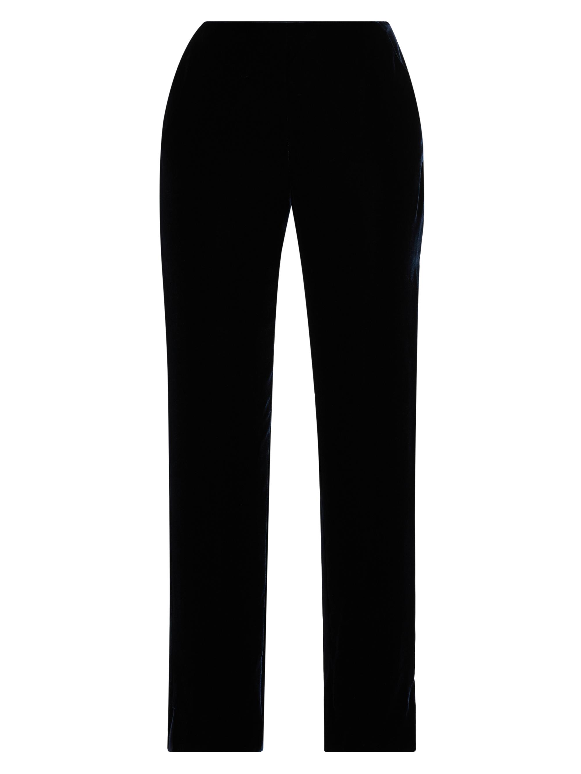 Giorgio Armani Women's Velvet Straight-Leg Pants - Night Sky