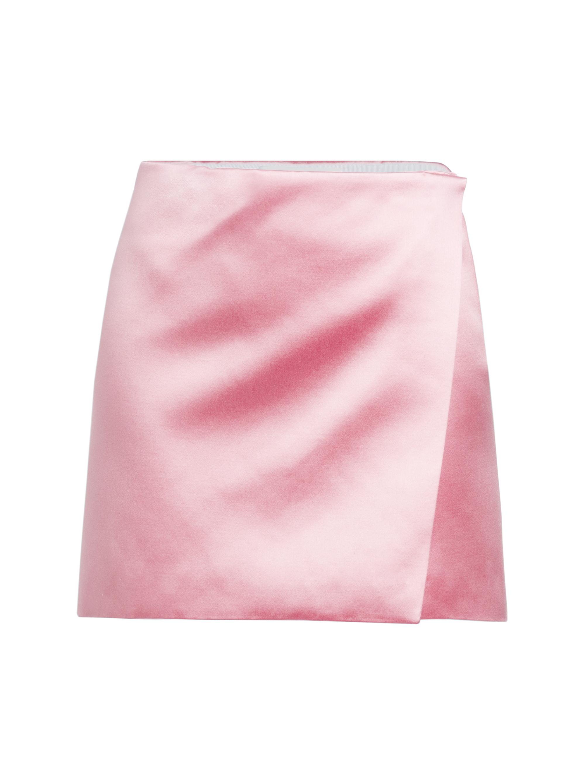 Philosophy di Lorenzo Serafini Women's Duchess Satin Miniskirt - Pink
