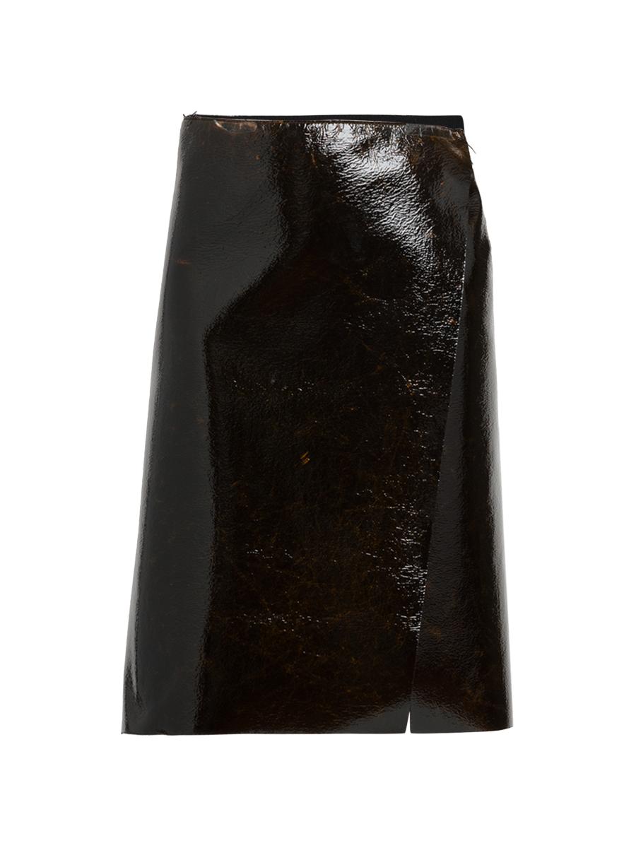 スカート Philosophy Di Lorenzo Serafini Wrap-Around Wool-Blend Skirt Philosophy di Lorenzo Serafini Coated Stretch Wool Wrap