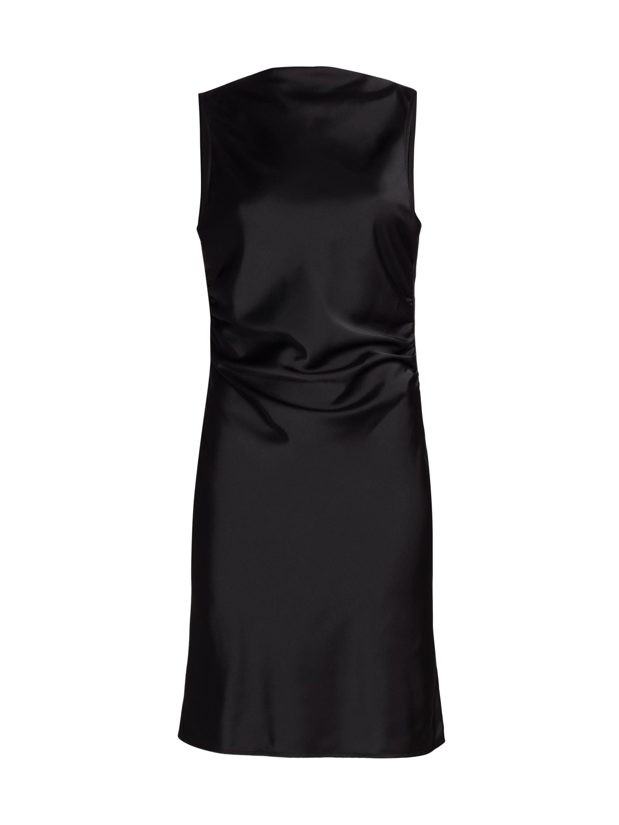 Wayf Women's Amira Satin Tie-Back Minidress - Black