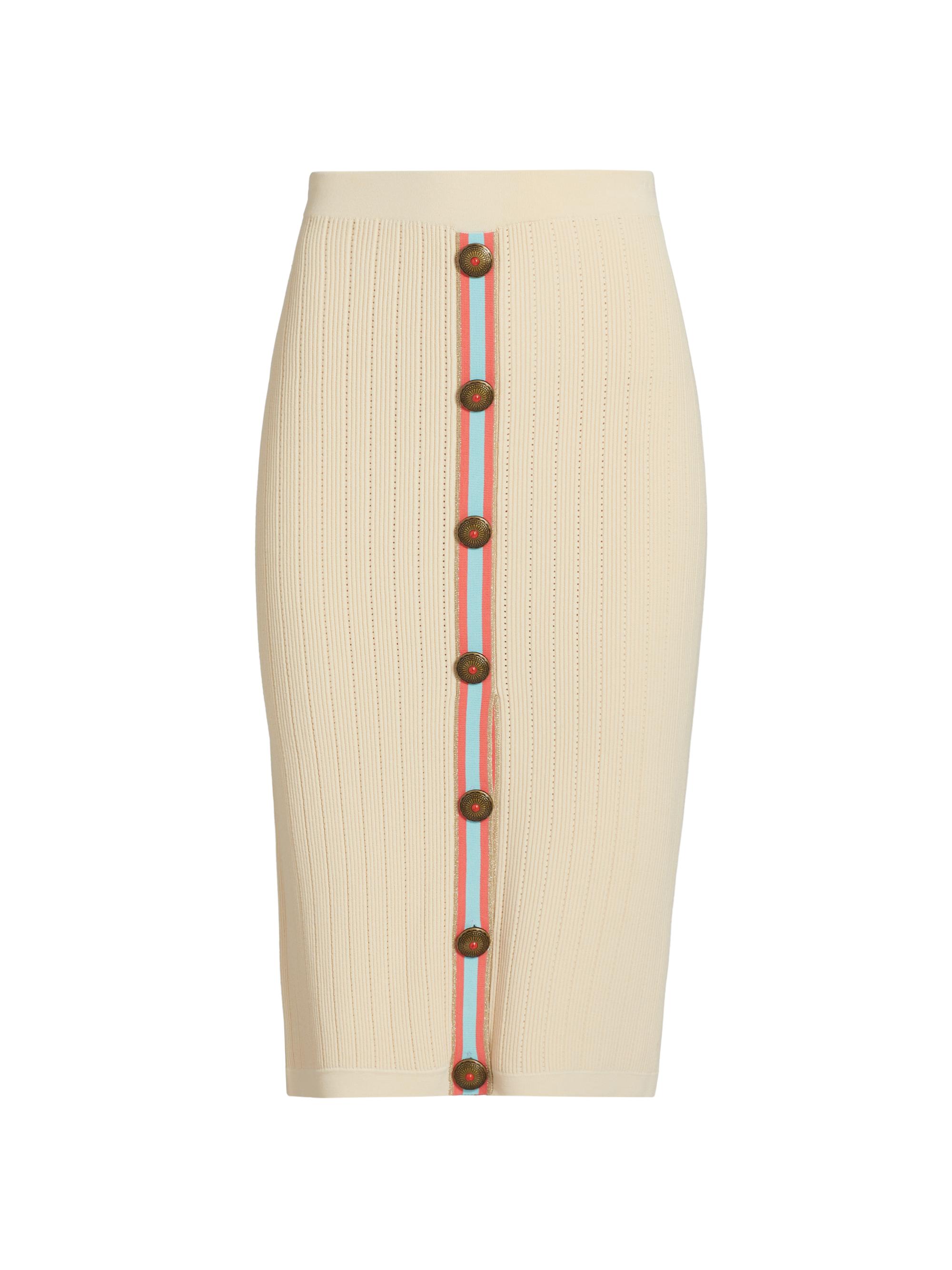 L'AGENCE Melania Pointelle Knit Skirt | Saks Fifth Avenue