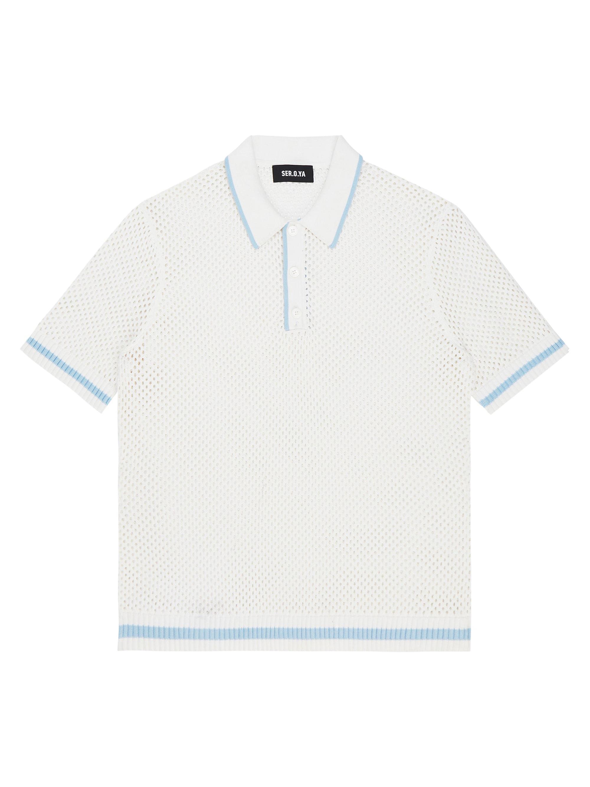 Ser.o.ya Men's Zane Polo Shirt - White Blue