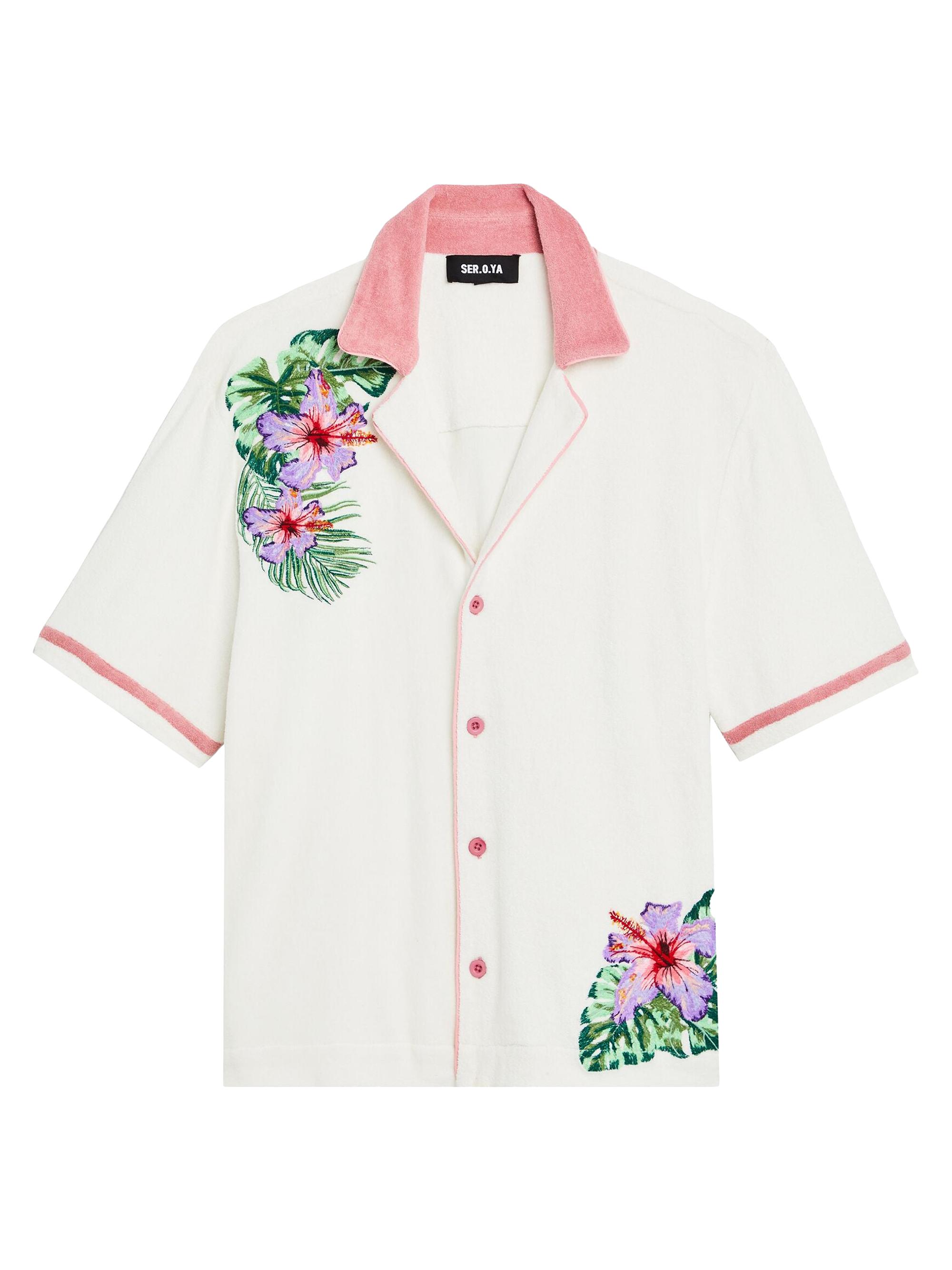 Ser.o.ya Men's Harrison Shirt - White Pink