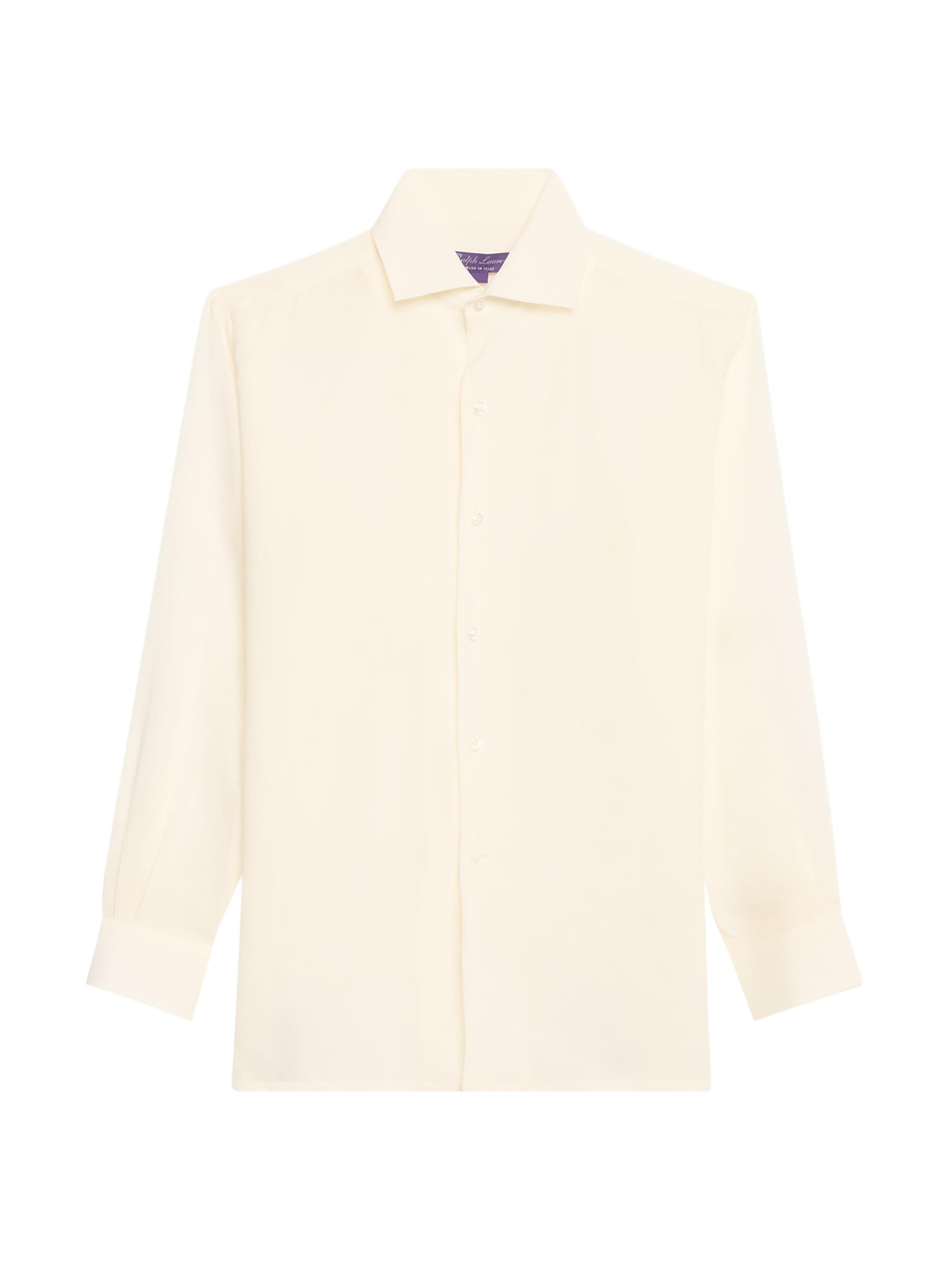 Ralph Lauren Collection Women's Capri Silk Button-Front Shirt - Lux Cream