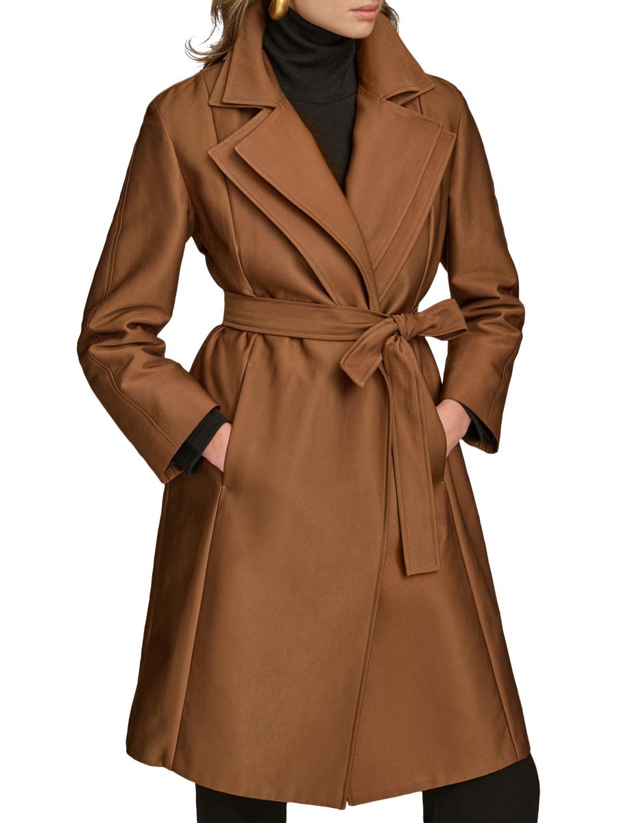 chinese dress ladies Long Sleeve Double Breasted Maxi Coat Dress | Gown main image 1