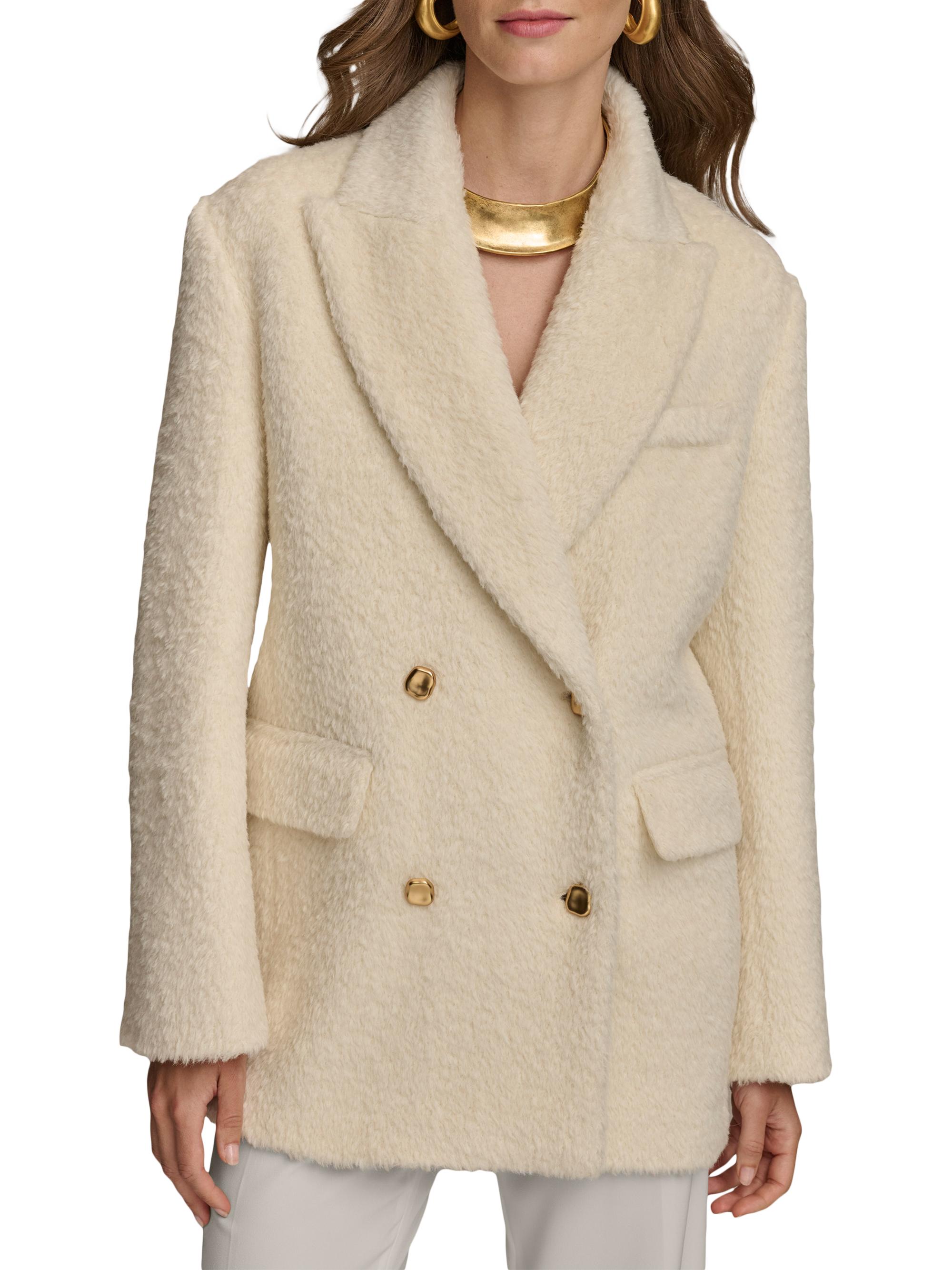 Donna Karan New York Women's Faux-Fur Blazer -