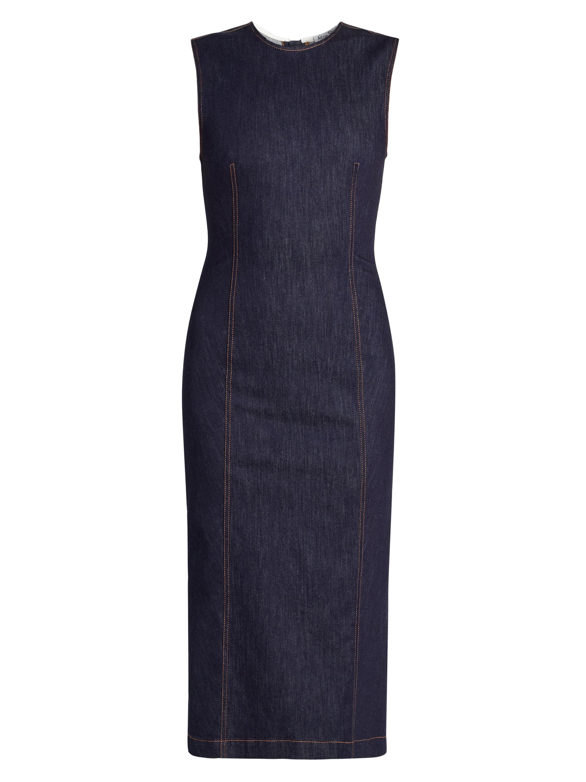 Acne Studios Women's Denka Denim Sheath Dress - Indigo Blue