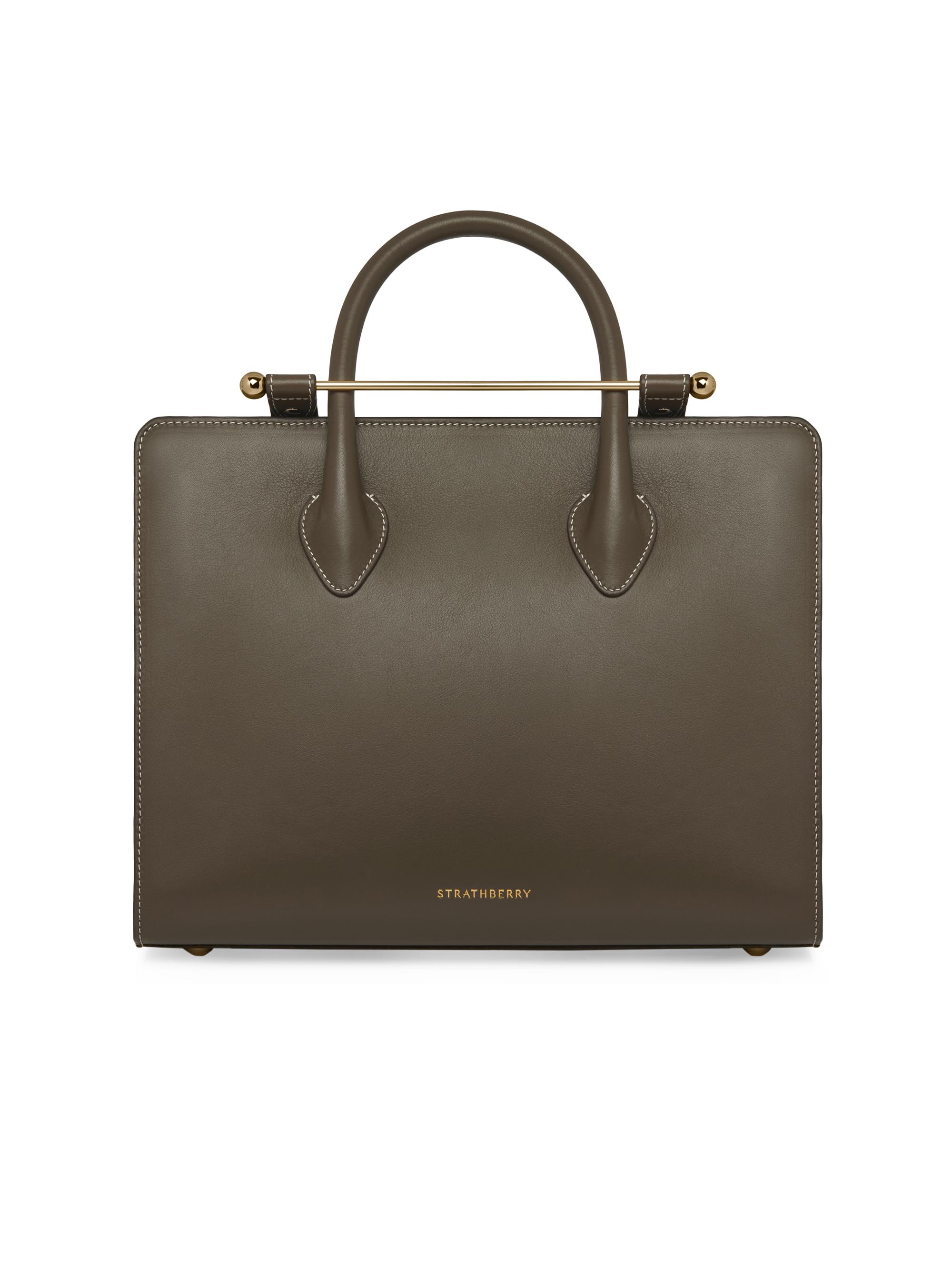 Strathberry Women's Midi Leather Tote Bag - Khaki - Women's Bags