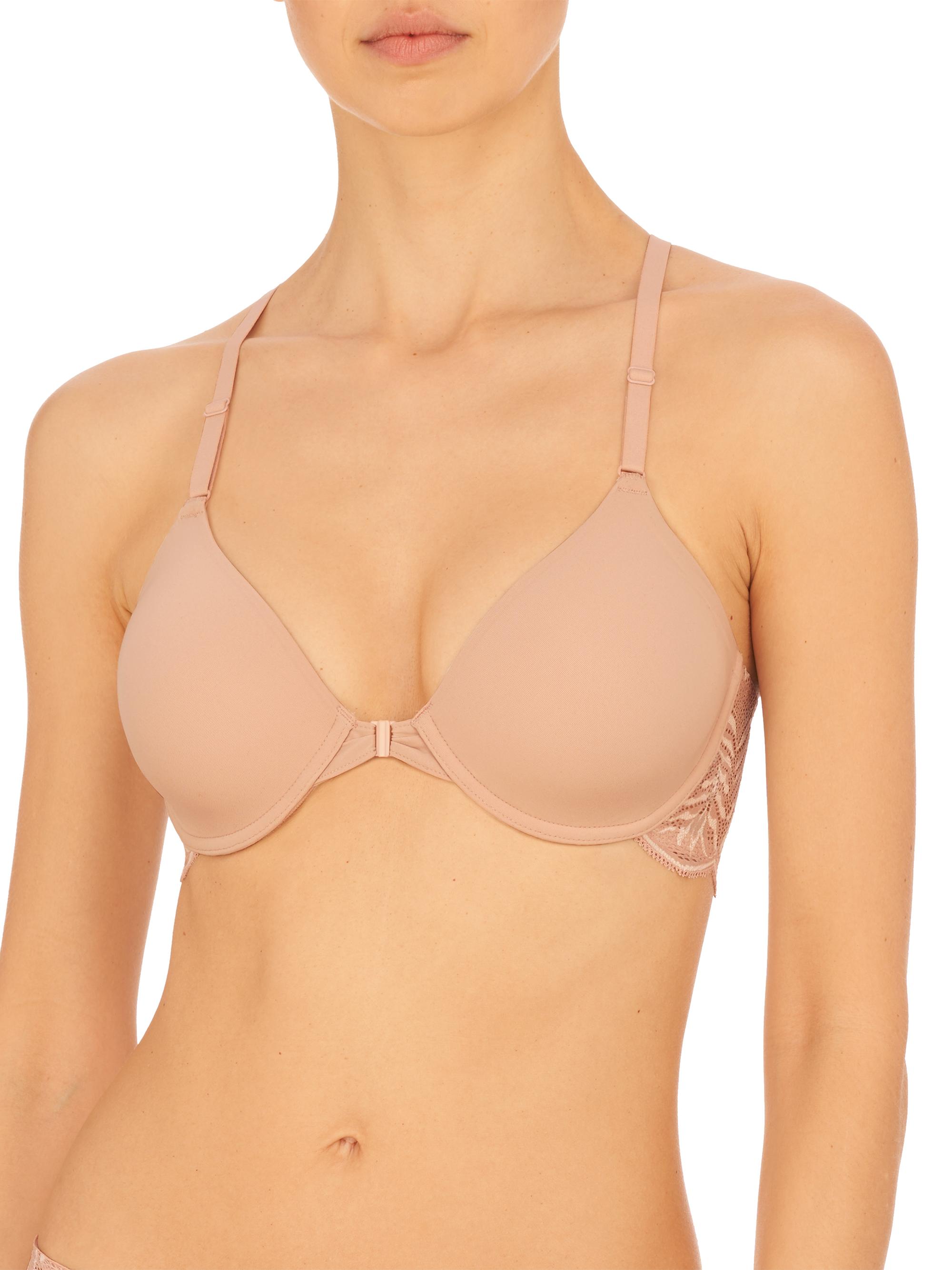 Natori Women's Lush Front Close Racerback T-Shirt Bra - Mink