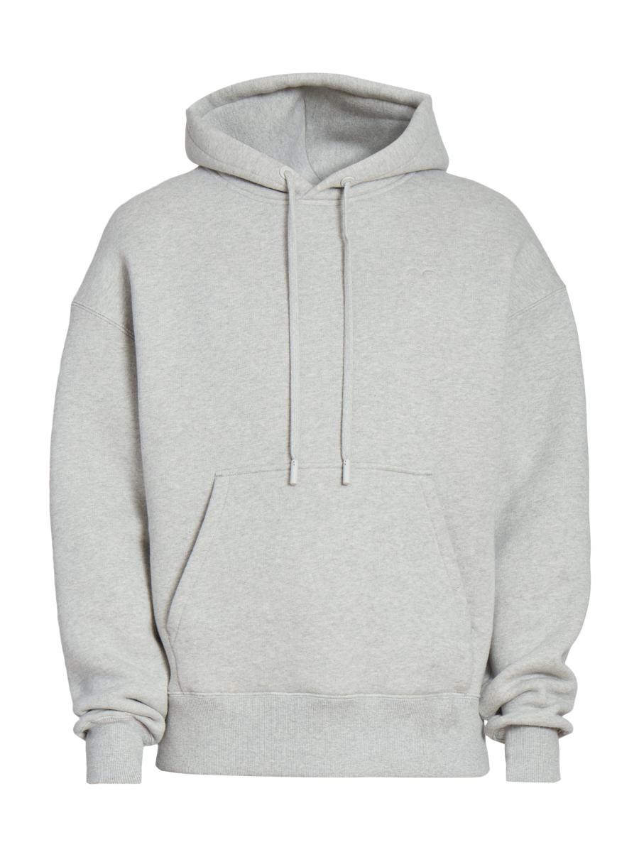 【送料関税込み・本物保証】AMI Coeur Sacre Popover Hoodie Gray 'Cœur Sacré' Hoodie by AMI Paris on Sale