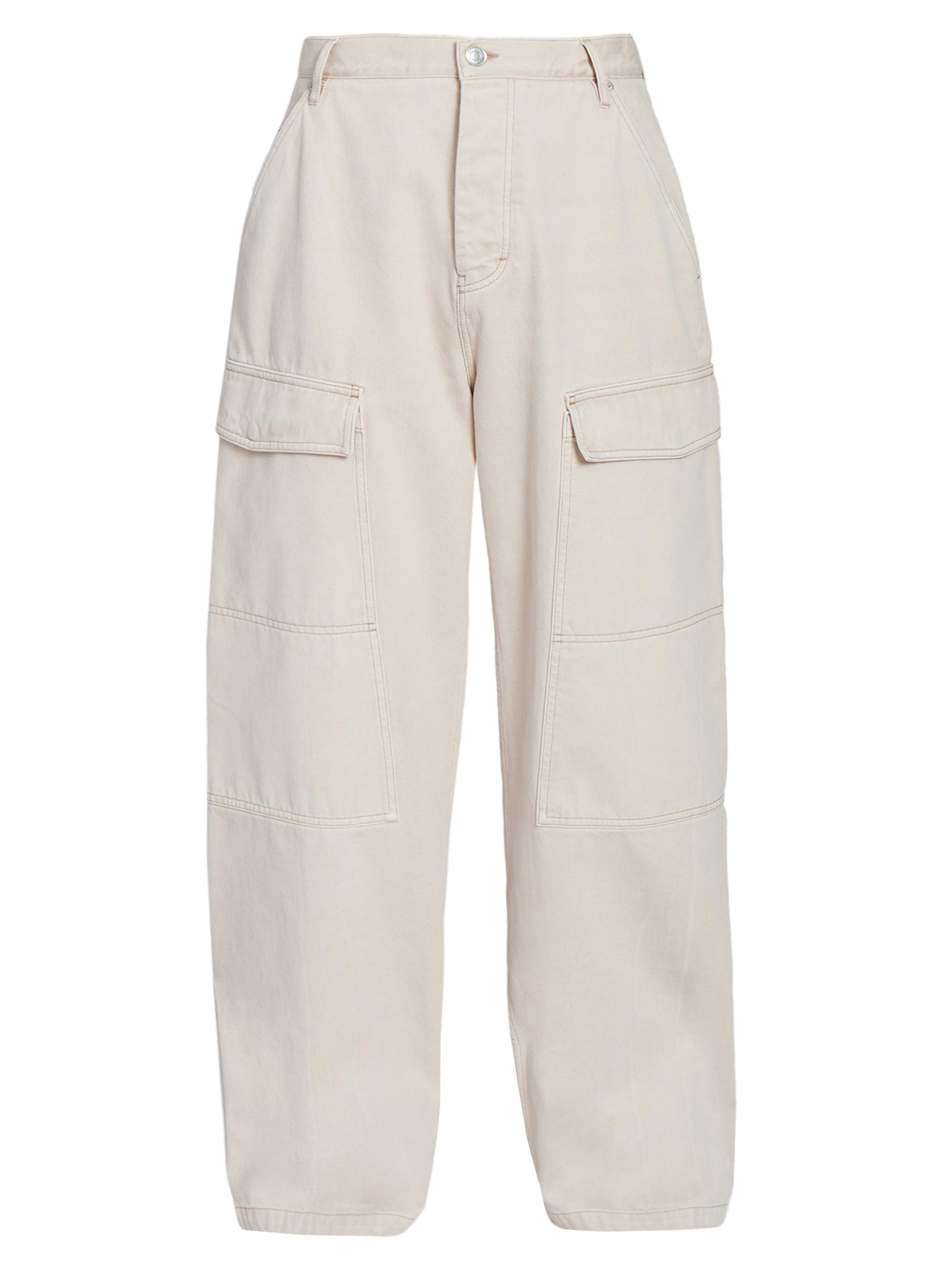 AMI Paris Men's Worker Baggy Cargo Pants - Off White