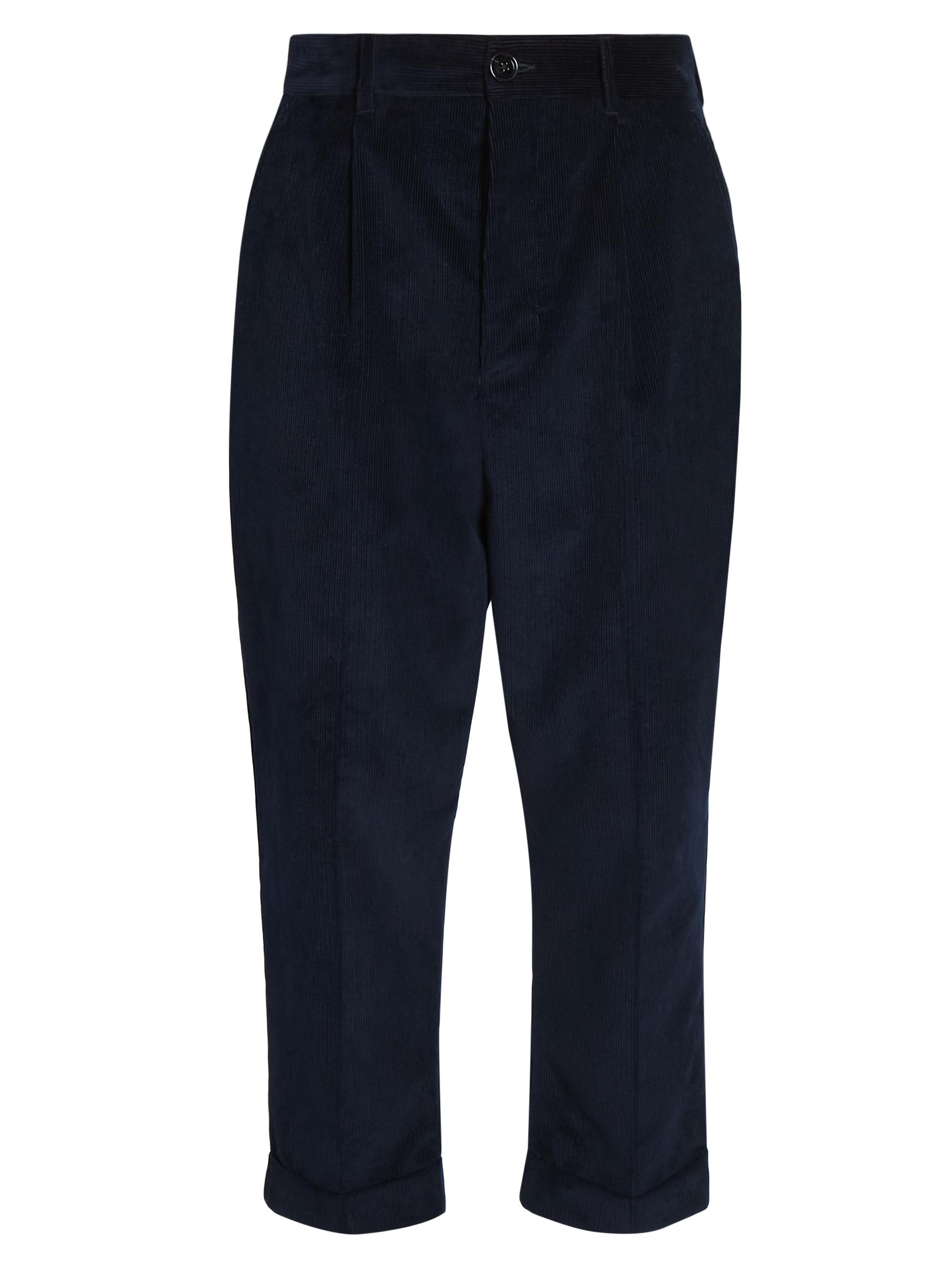 AMI Paris Men's Carrot Oversized Trousers - Navy Blue