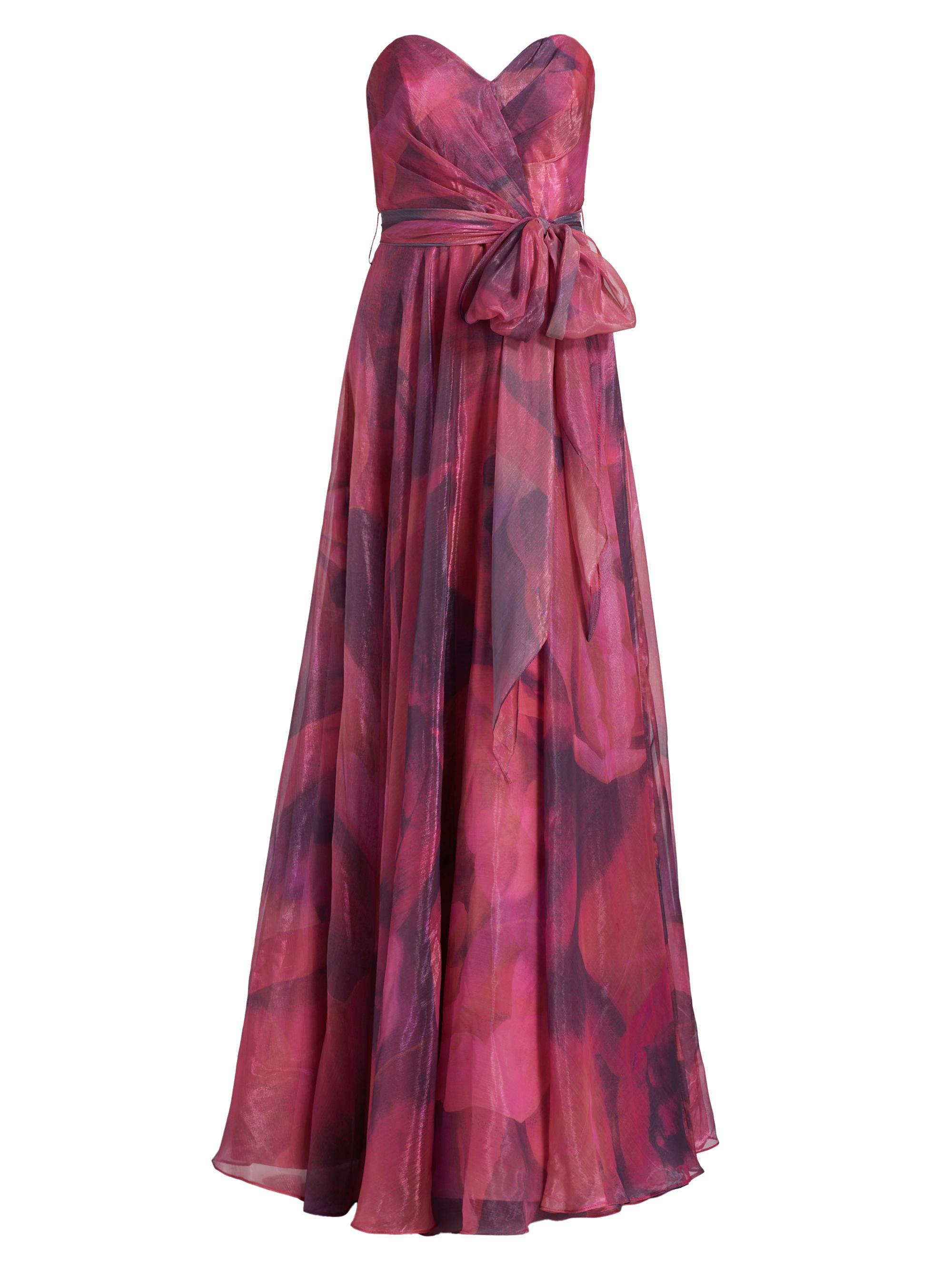 Rene Ruiz Collection Women's Organza Strapless A-Line Gown - Red Black