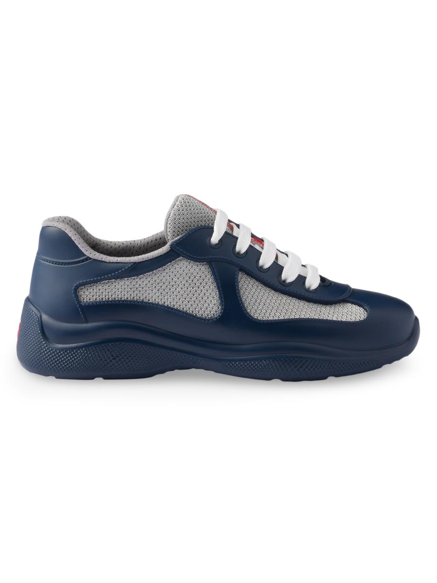 【関税&送料込】Prada Prada America S Cup Sneakers In Smooth Prada Women's America's Cup Soft Rubber and Bike Fabric