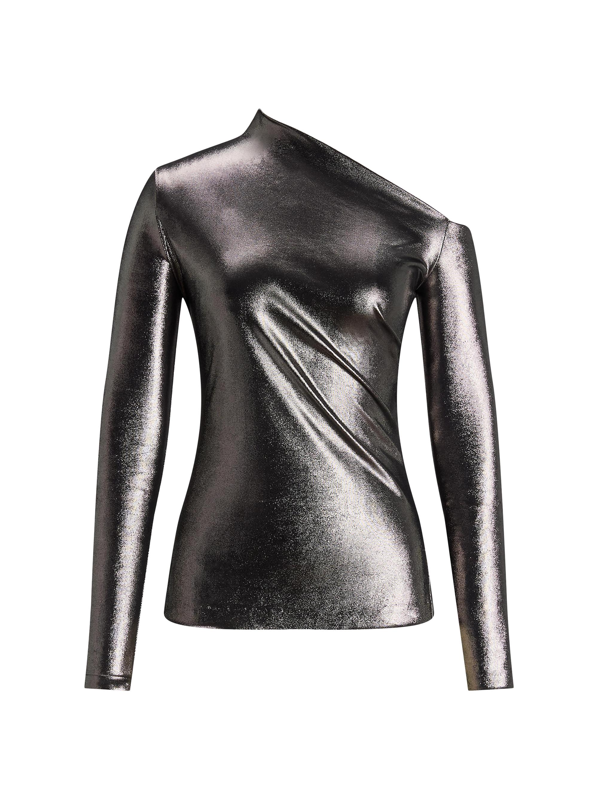 Ralph Lauren Collection Women's Asteroid Laminated Jersey Top - Asteroid