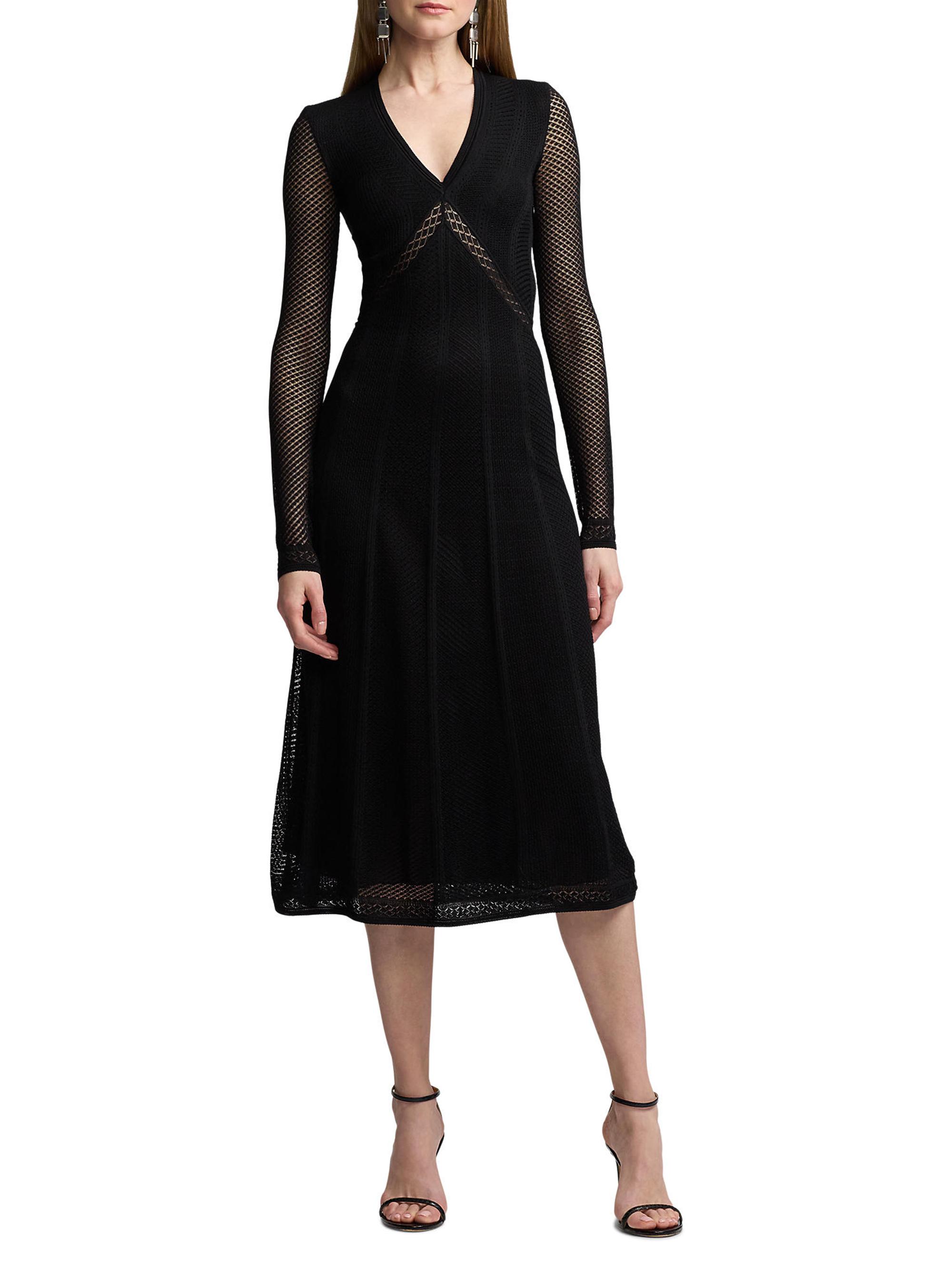 Ralph Lauren Collection Geometric Engineered Silk Midi-Dress | Saks Fifth  Avenue