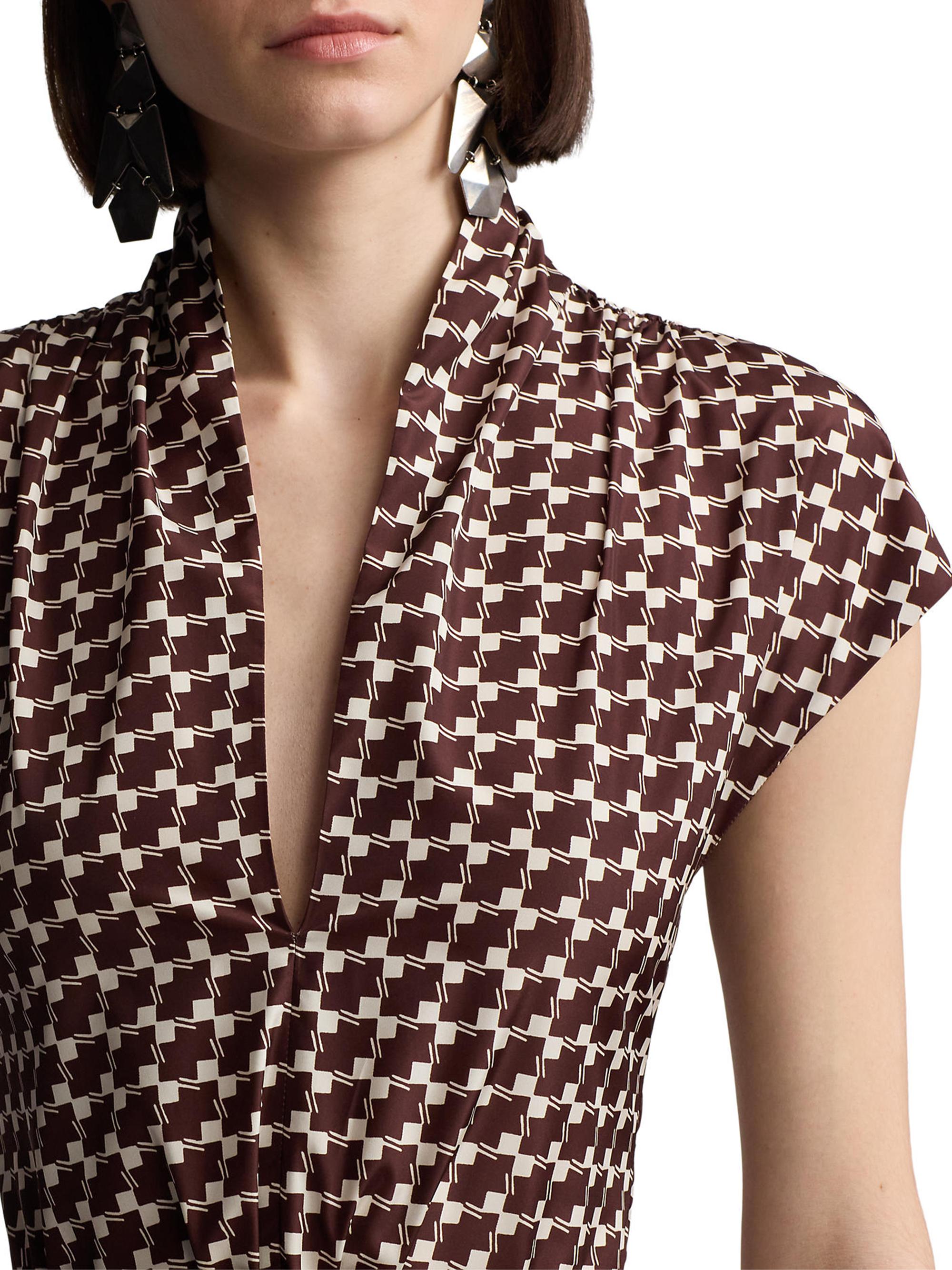 Ralph Lauren Collection Remi Deco Wave Taffeta Shirtdress | Saks