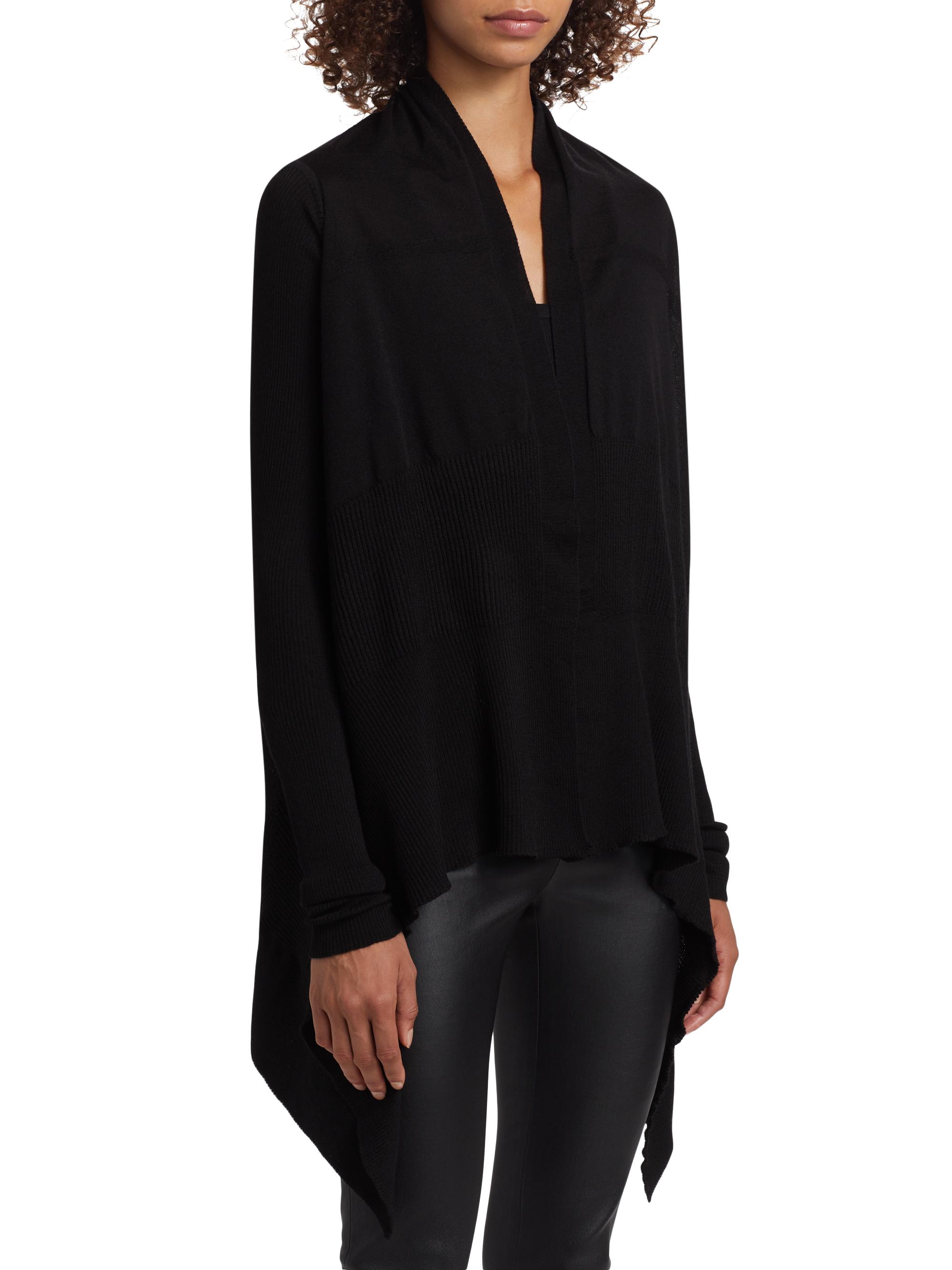 Rick Owens 20SS LS SNAP CARDIGAN 黒XS Rick Owens 20SS LS SNAP CARDIGAN 黒XS