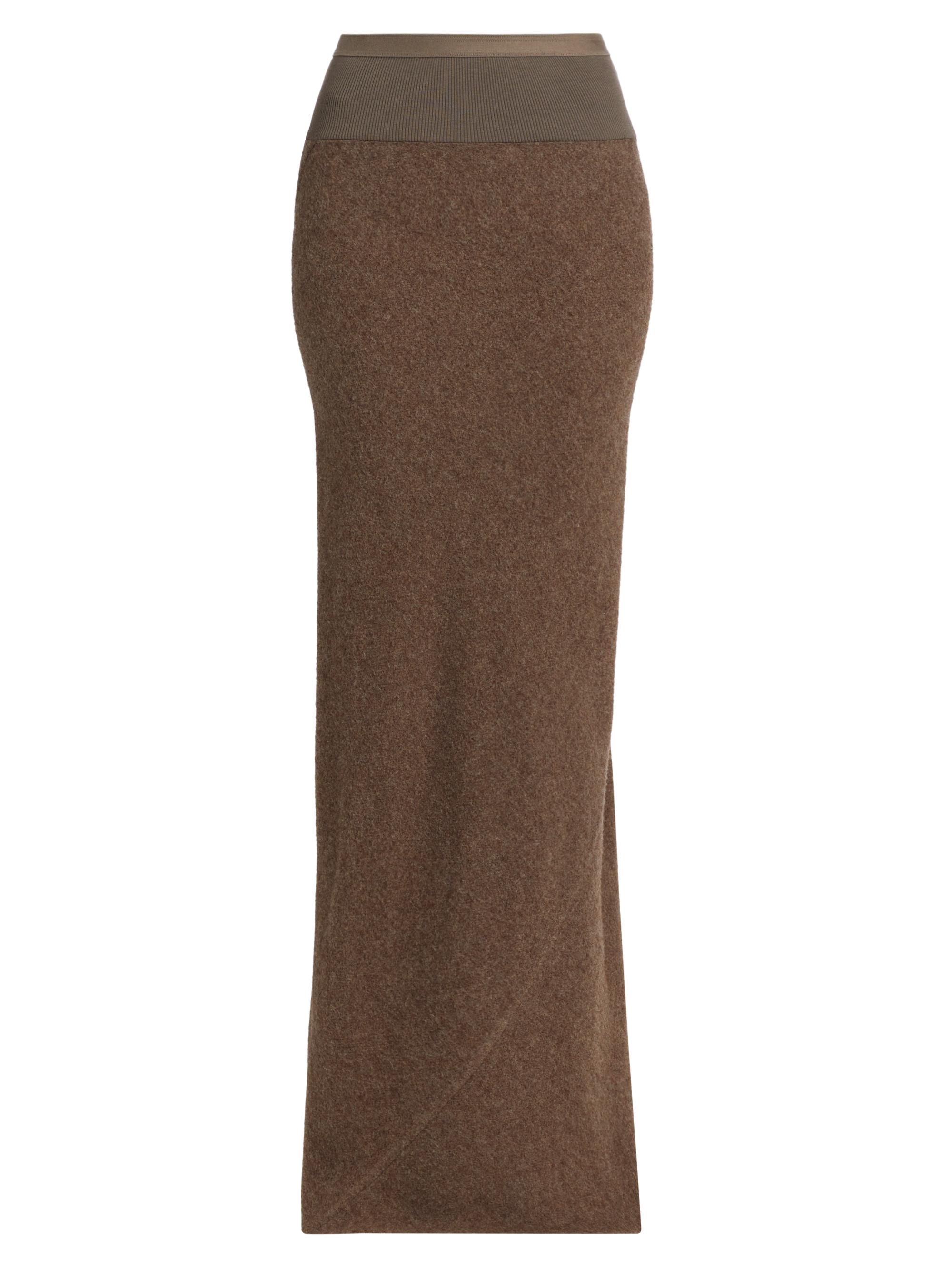 Rick Owens Women's Coda Wool Maxi Skirt - Fawn