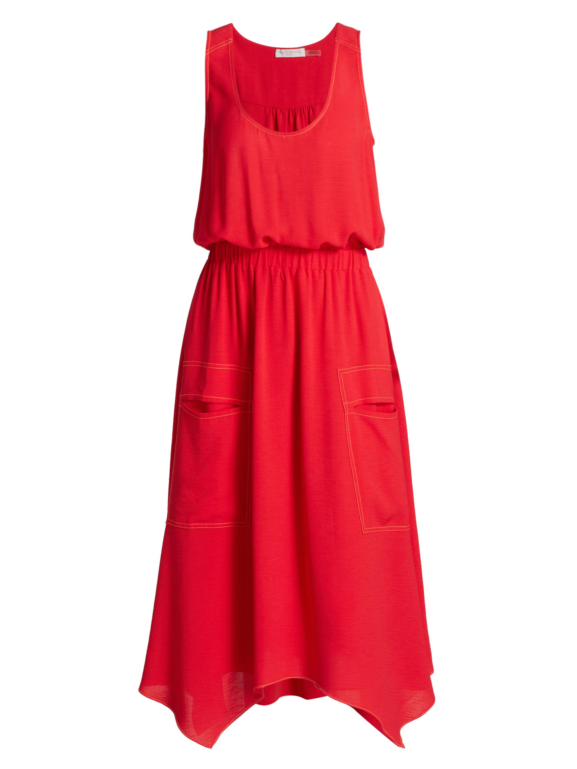 Ramy Brook Women's Hallie Sleeveless Midi-Dress - Flame