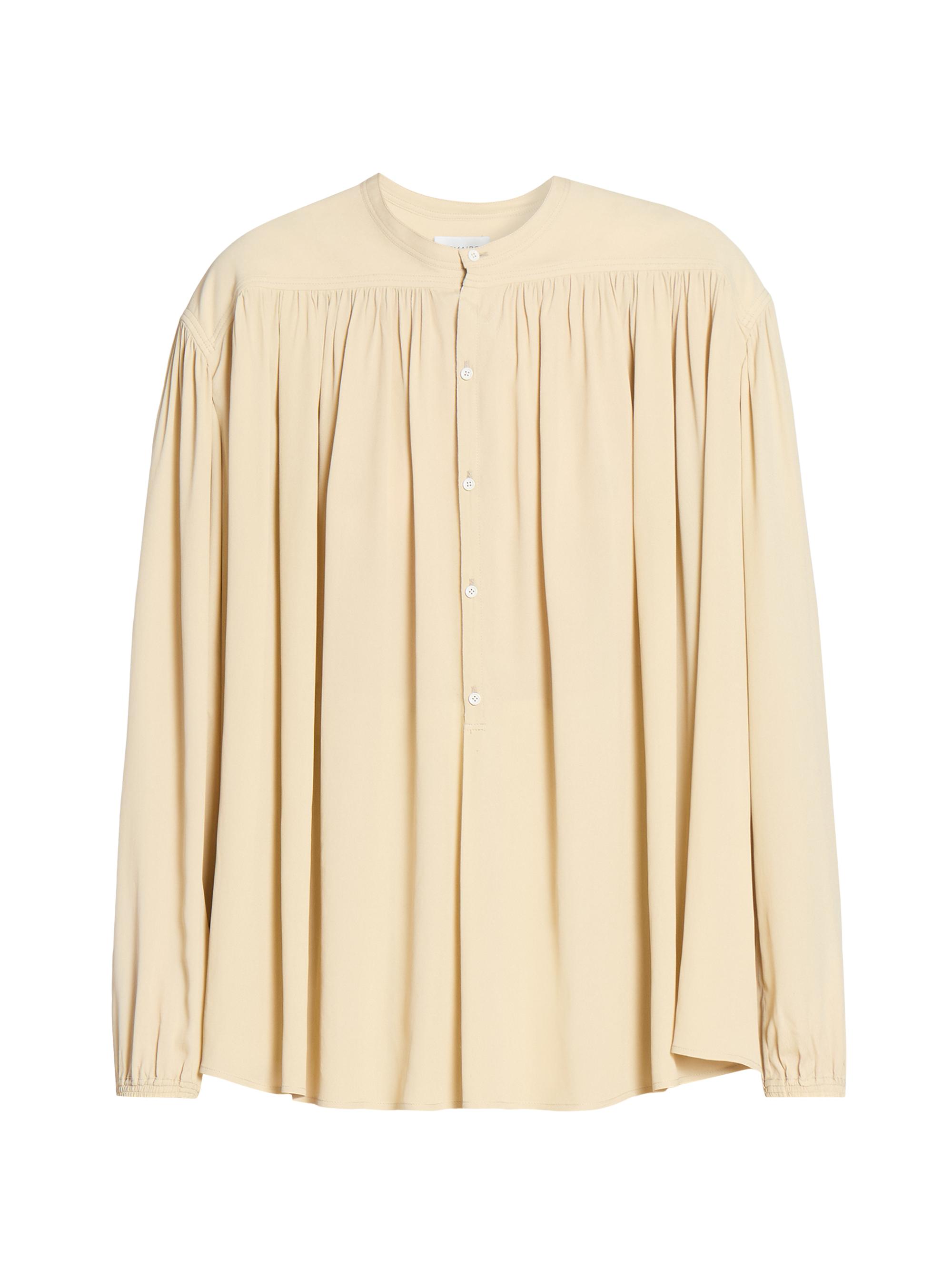 Lemaire Women's Gathered Yoke Blouse - Powder Cream