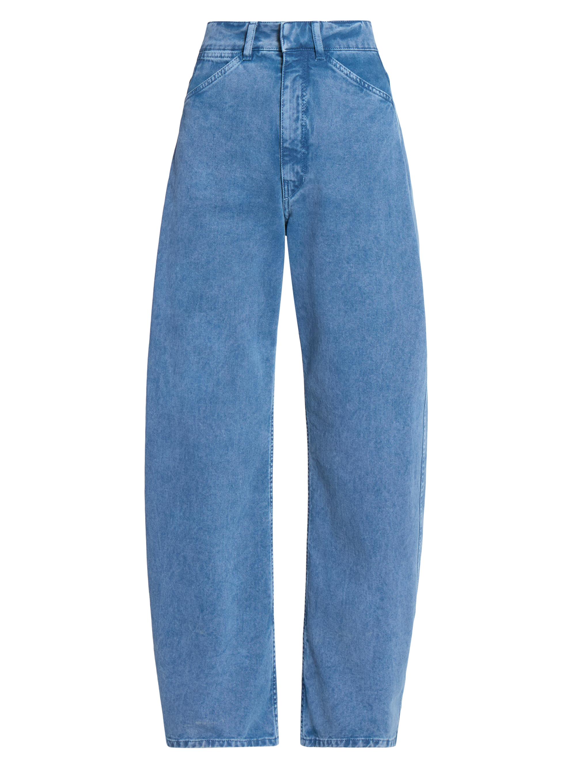 Lemaire Women's High-Rise Curved Jeans - Denim Snow Blue