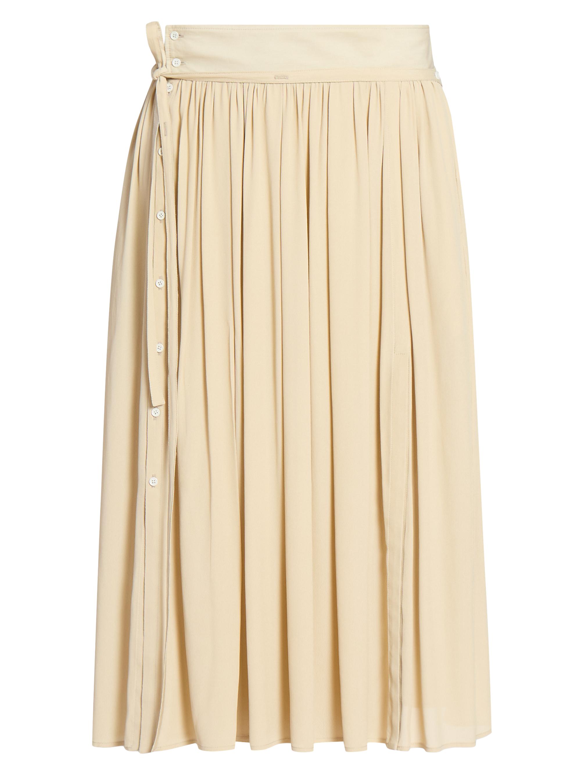 Lemaire Women's Soft Tie Midi-Skirt - Powder Cream
