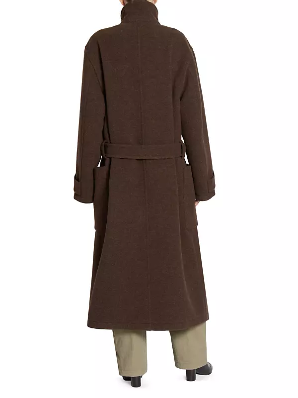 Shop Lemaire Wool Belted Long Coat | Saks Fifth Avenue Shop Lemaire Wool Belted Long Coat | Saks Fifth Avenue
