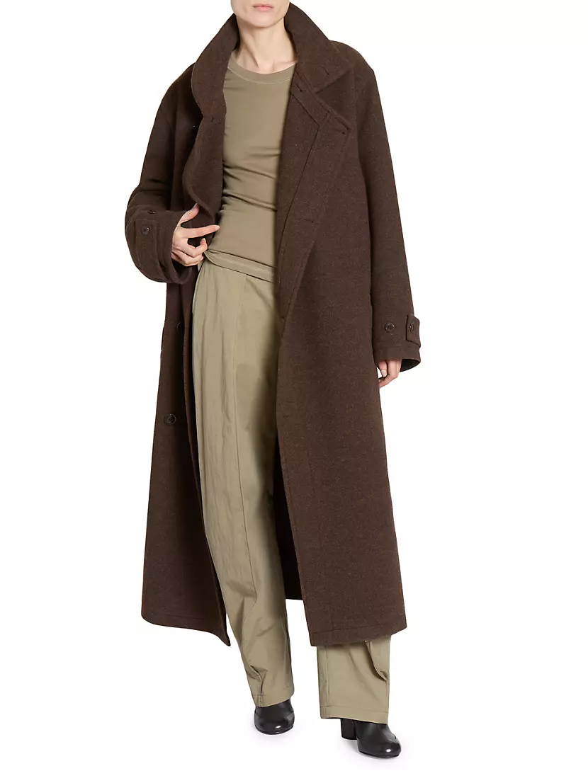 Shop Lemaire Wool Belted Long Coat | Saks Fifth Avenue Shop Lemaire Wool Belted Long Coat | Saks Fifth Avenue
